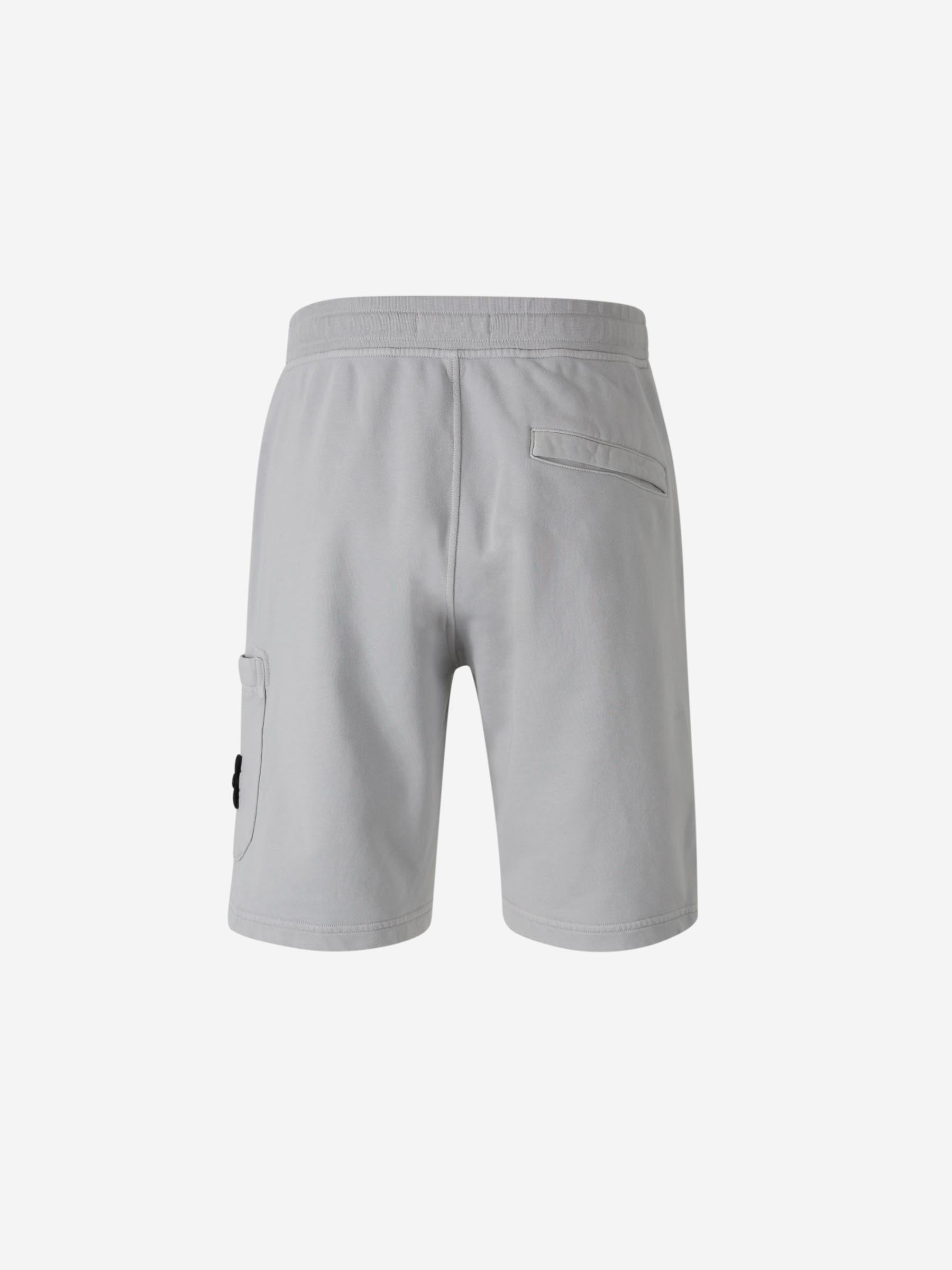 Cotton Fleece Bermuda Shorts Stone island оригінал – Купити в Україні – детальний вид