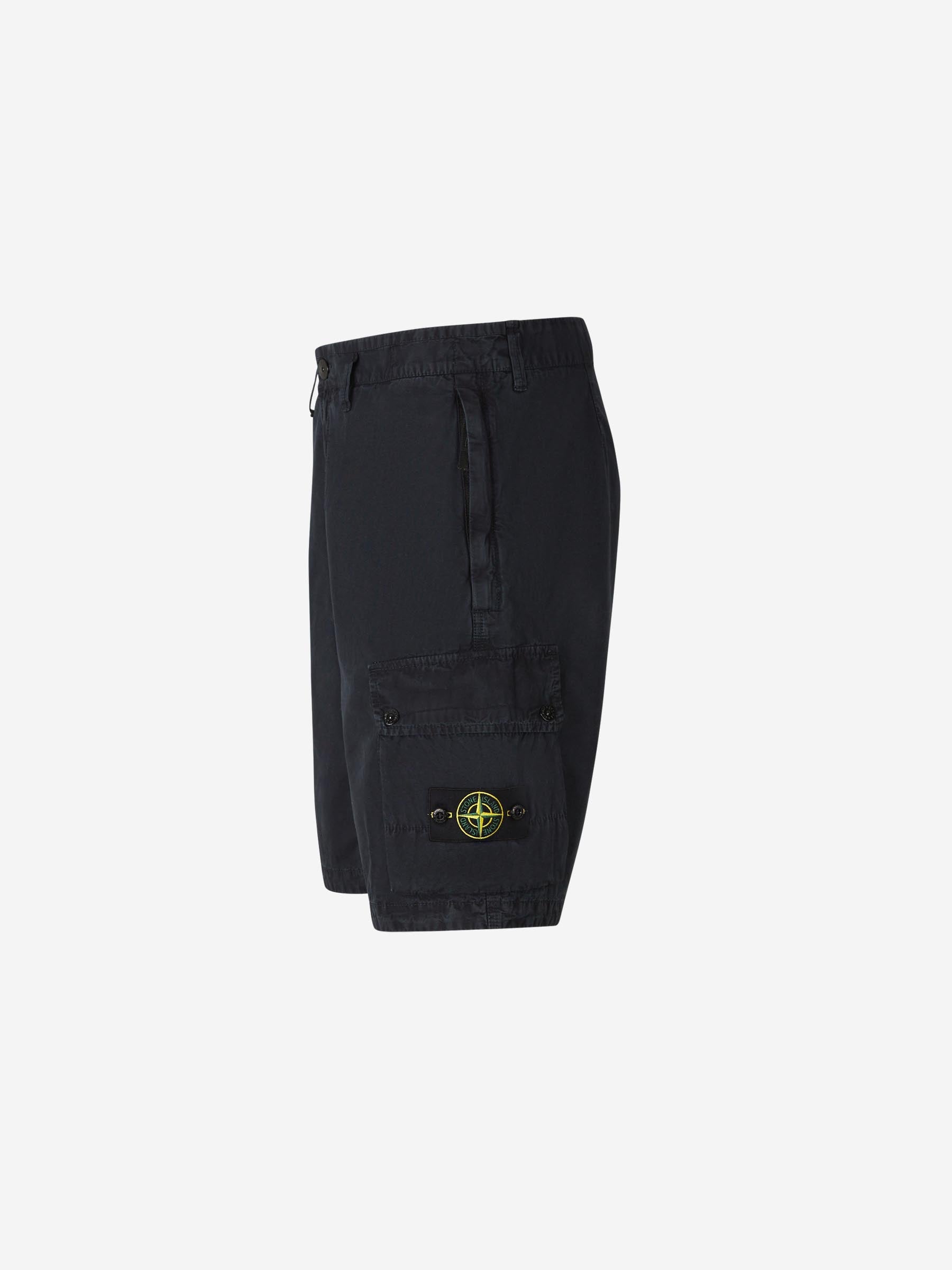 Cotton Cargo Bermuda Shorts Stone island – Гарантія оригінальності – вид ззаду