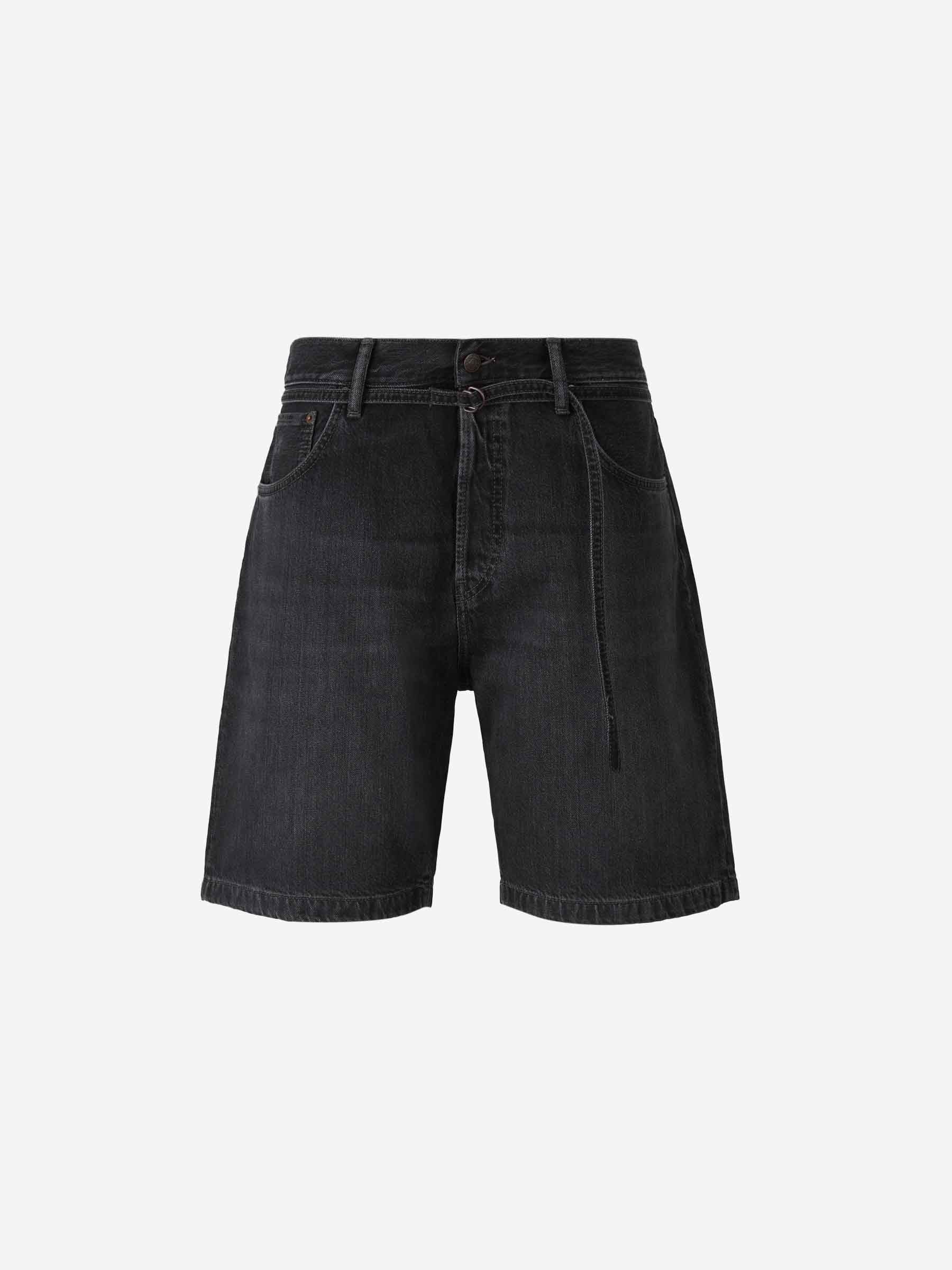 Оригінальна Loose Denim Bermuda Shorts Acne studios – боковий вид