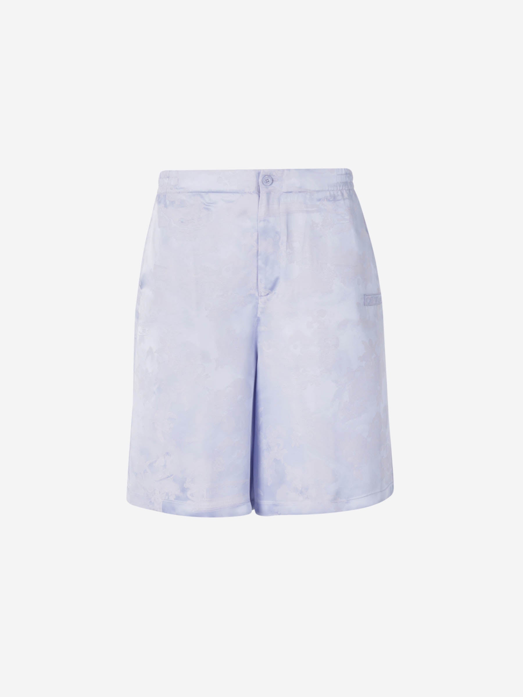 Оригінальна Bermuda Shorts With Jacquard Bowling Off-white – боковий вид