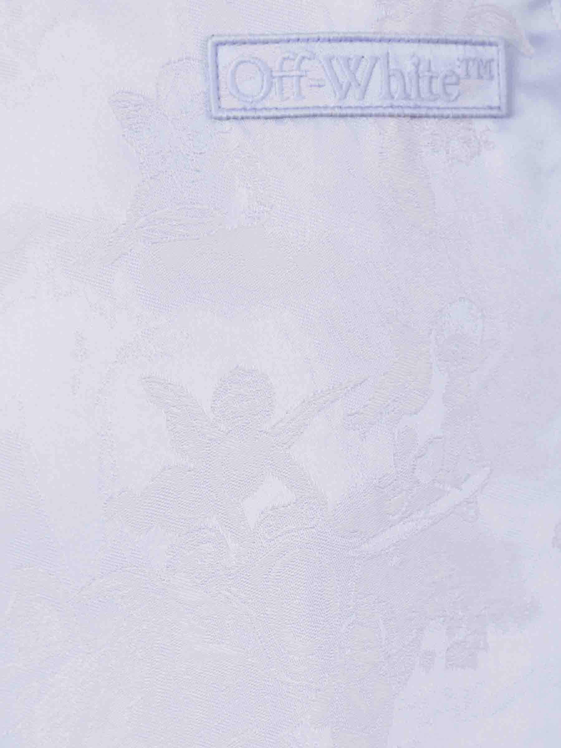 Оригінальна Bermuda Shorts With Jacquard Bowling Off-white – детальний вид
