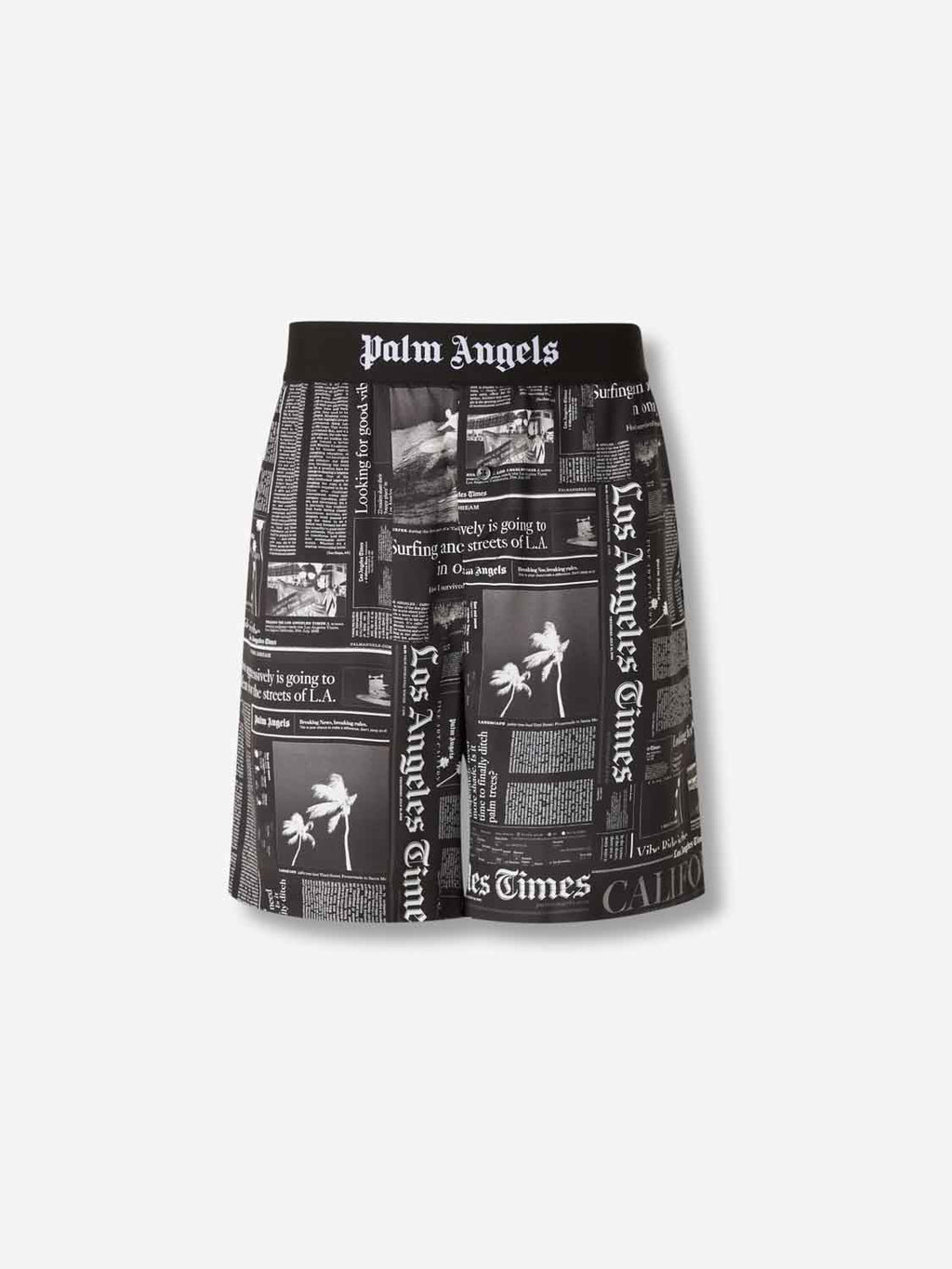 Bermudas Estampado Periódico Palm angels оригінал – Купити в Україні – боковий вид