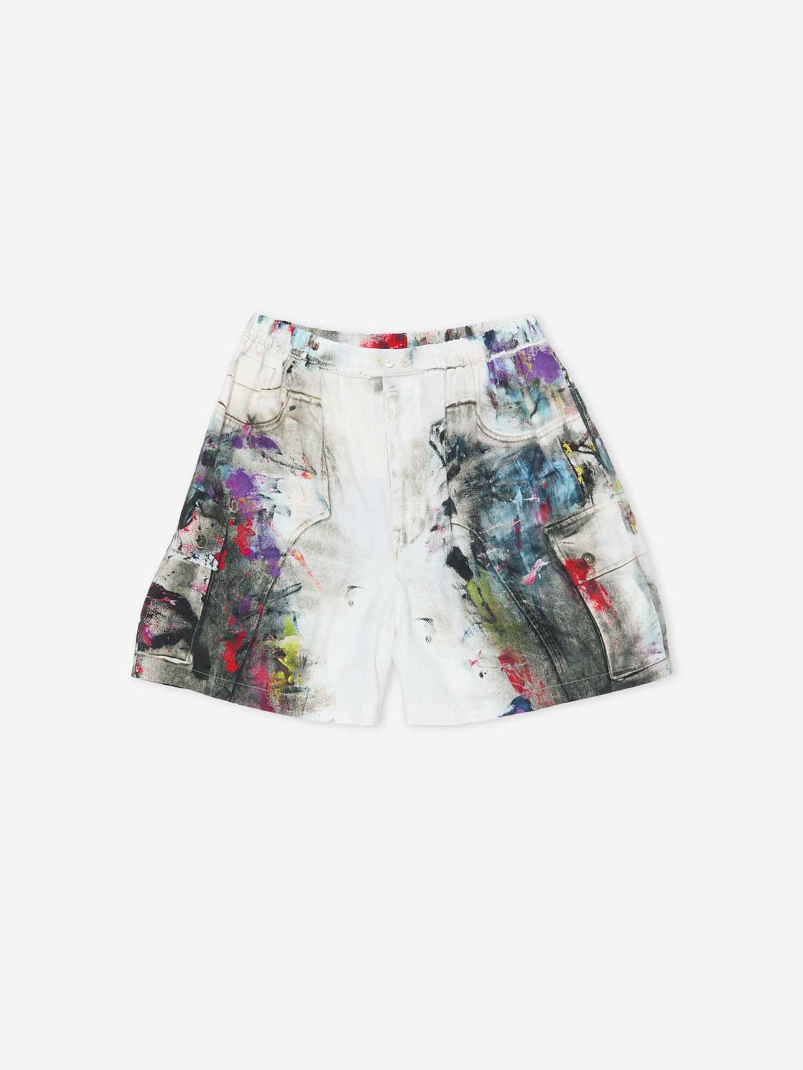 Fluid Printed Bermudas Acne studios – Гарантія оригінальності – боковий вид