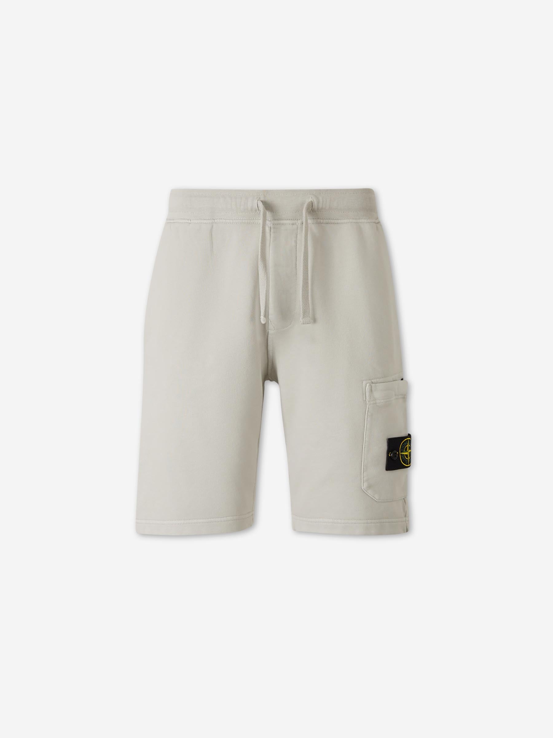 Cotton Bermuda Shorts Stone island оригінал – Купити в Україні – боковий вид