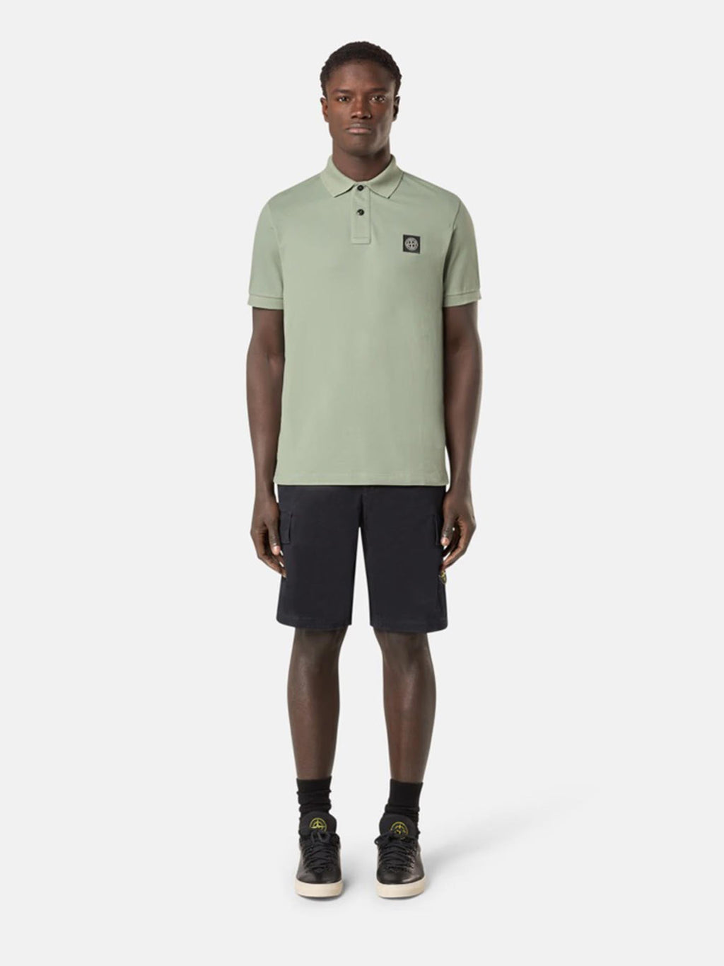 Оригінальна Cotton Cargo Shorts Stone island – вид ззаду