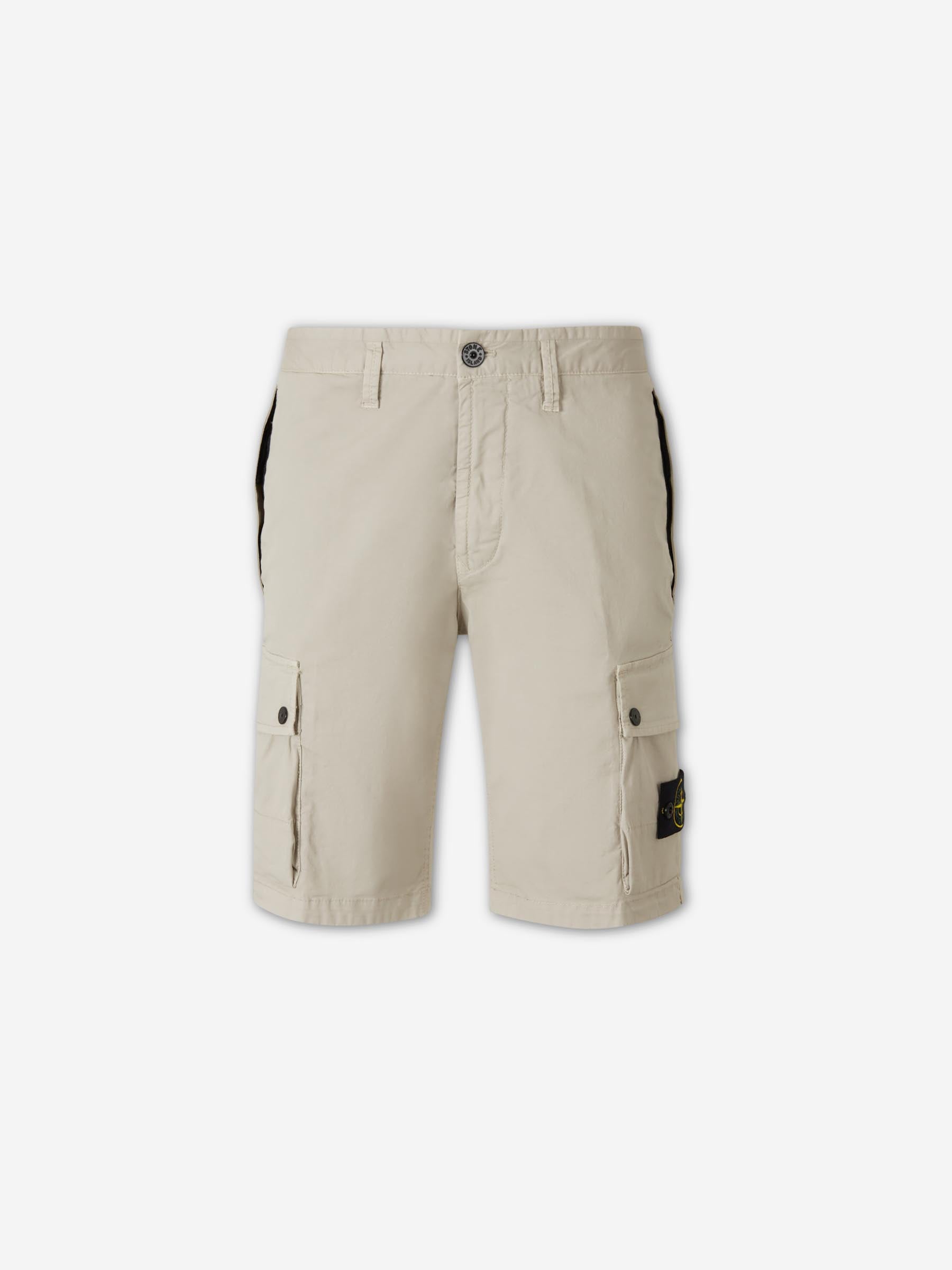 Оригінальна Cotton Cargo Shorts Stone island – боковий вид