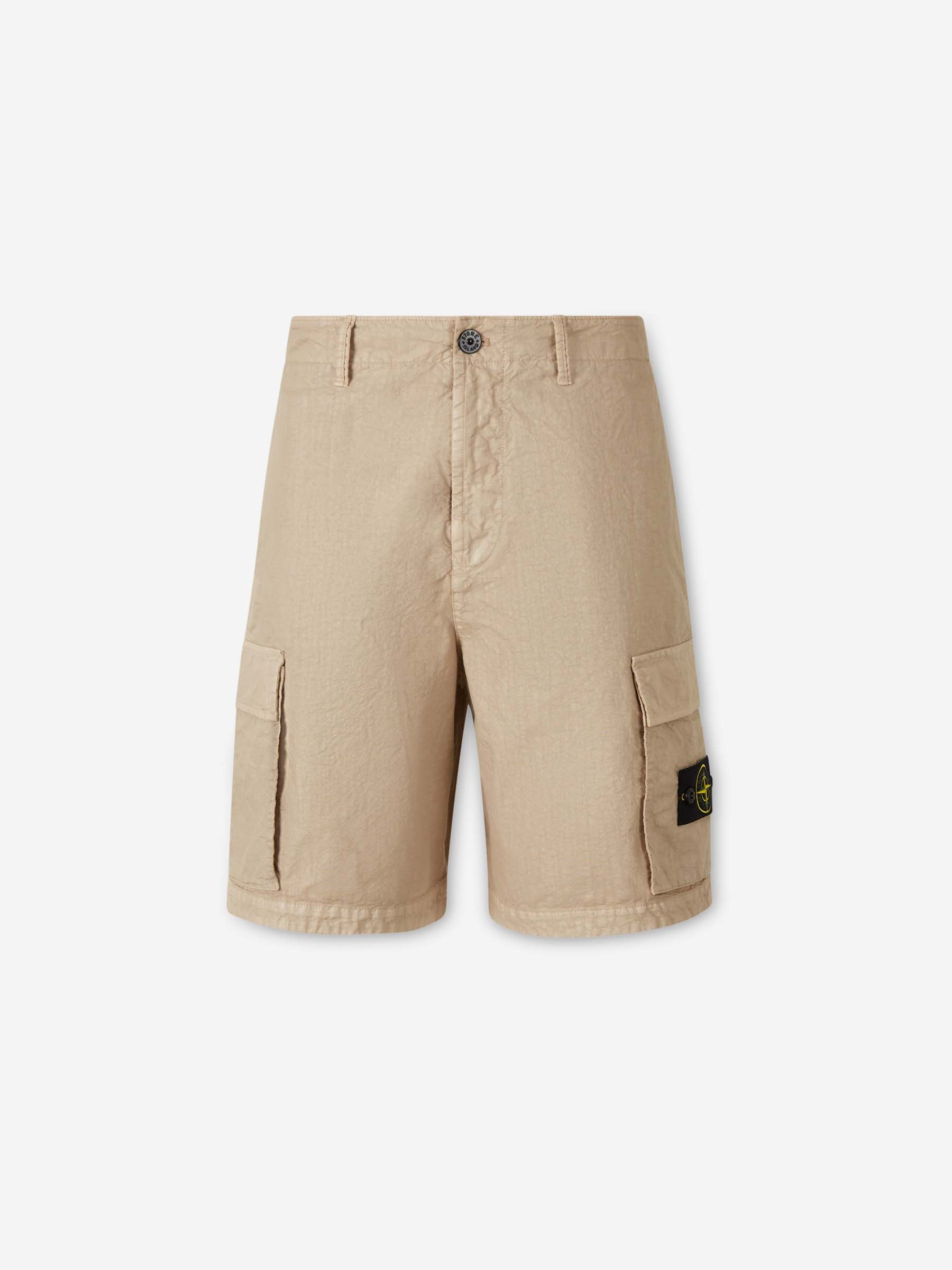 Оригінальна Cotton Cargo Shorts Stone island – боковий вид