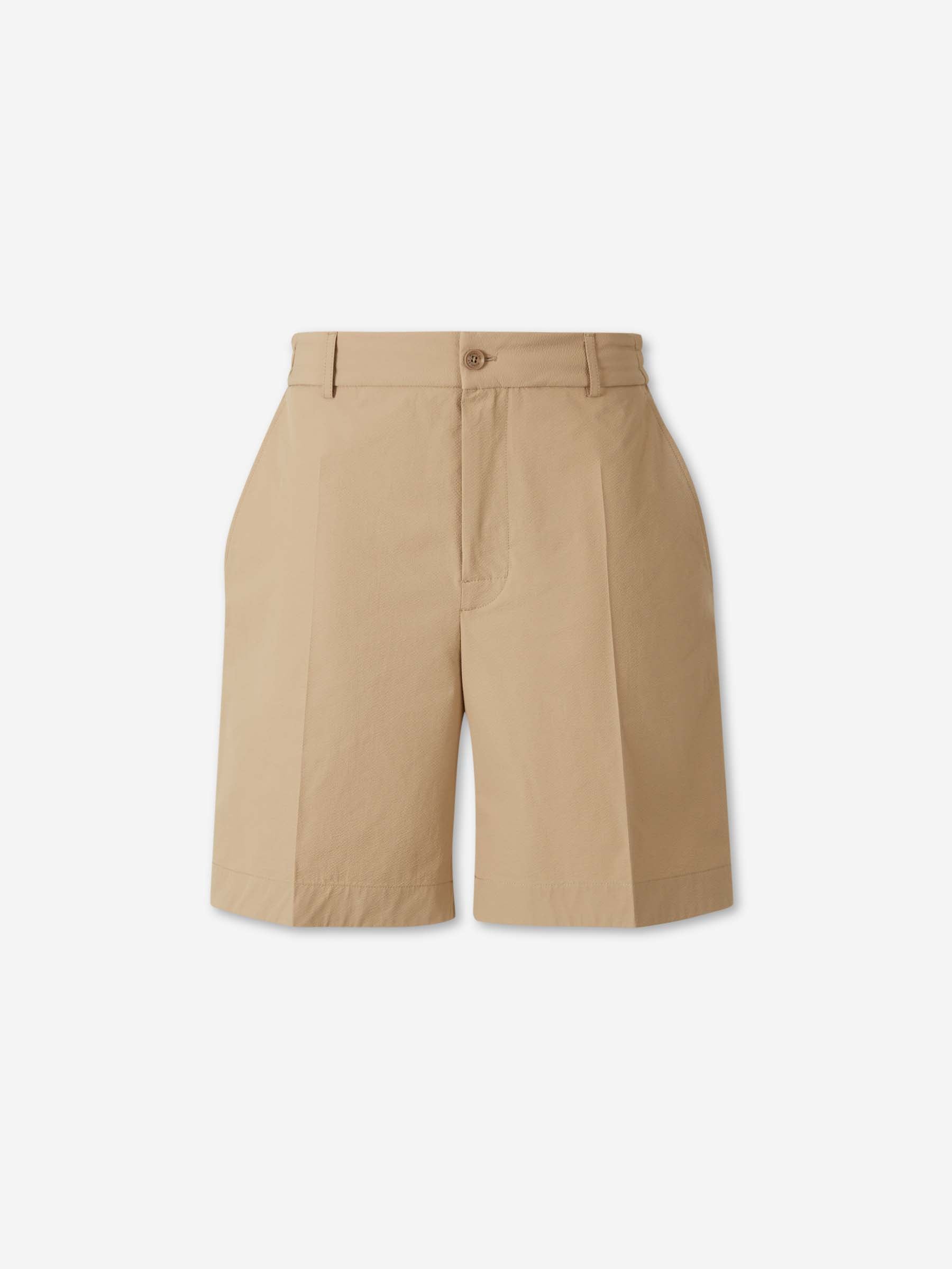 Seersucker Bermuda Shorts Moncler – Гарантія оригінальності – боковий вид - MONCLER