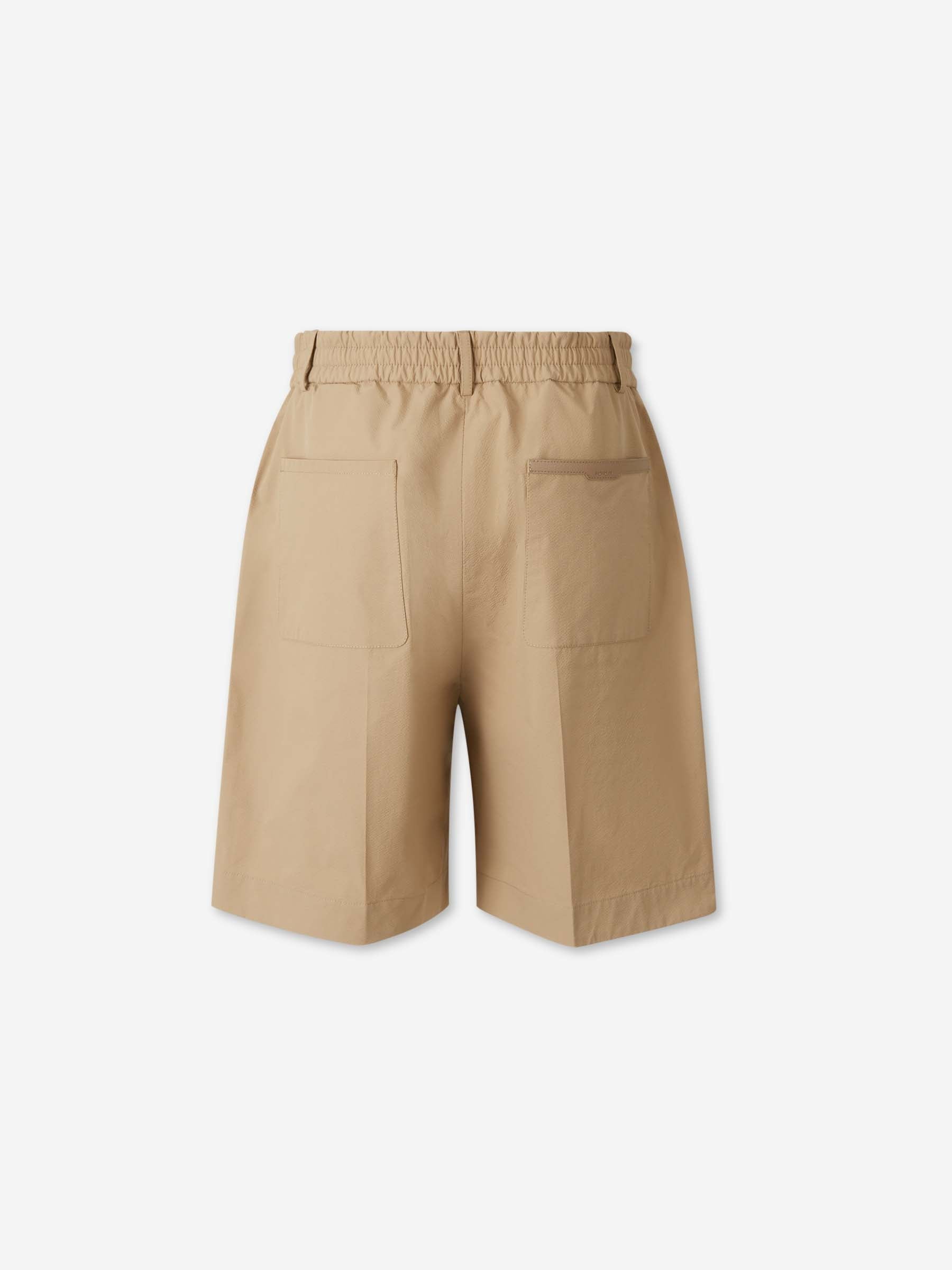 Seersucker Bermuda Shorts Moncler – Гарантія оригінальності – вид ззаду - MONCLER