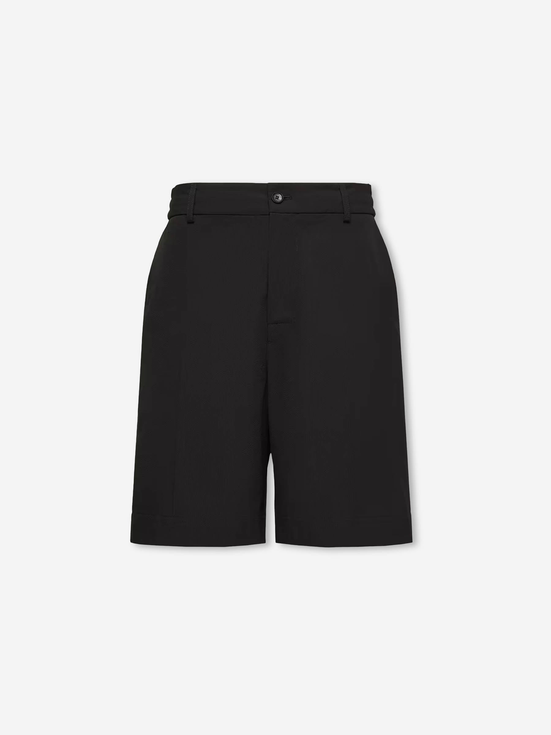 Seersucker Bermuda Shorts Moncler – Гарантія оригінальності – боковий вид
