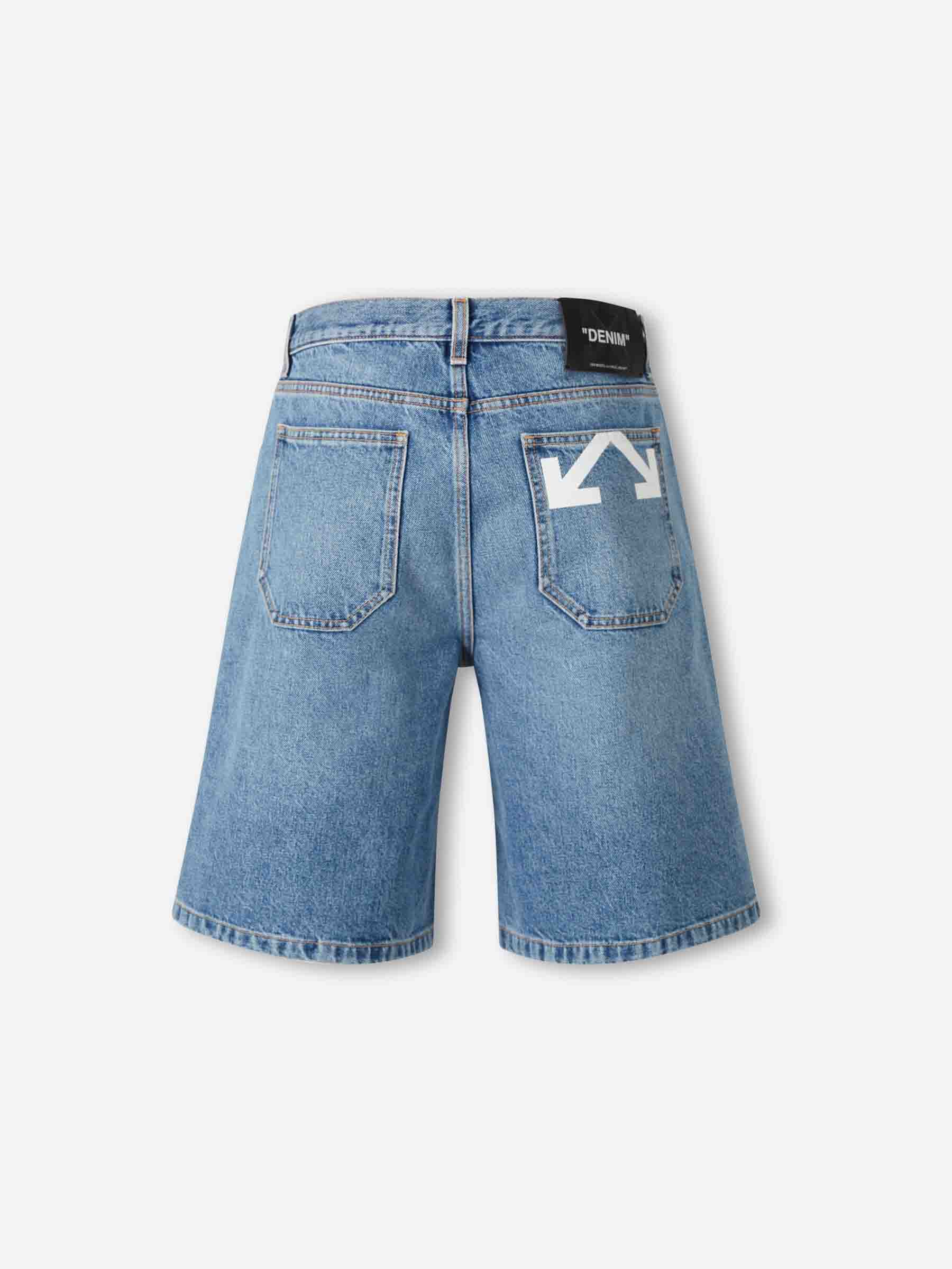Denim Bermuda Shorts Off-white оригінал – Купити в Україні – детальний вид