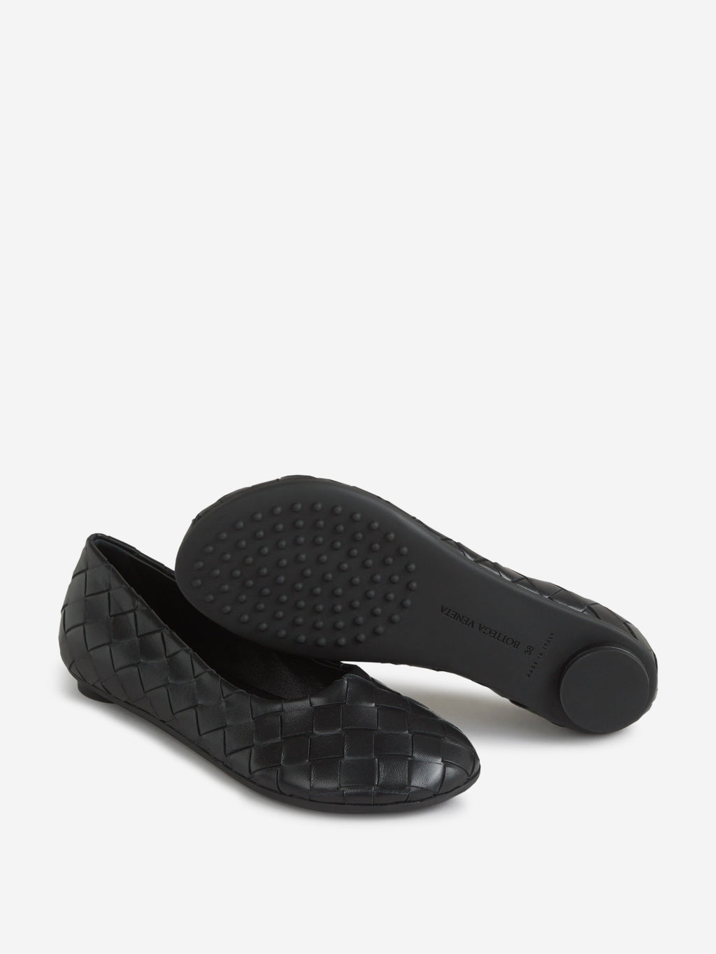 Atomic Intrecciato Leather Ballerinas Bottega veneta оригінал – Купити в Україні – збільшений вид