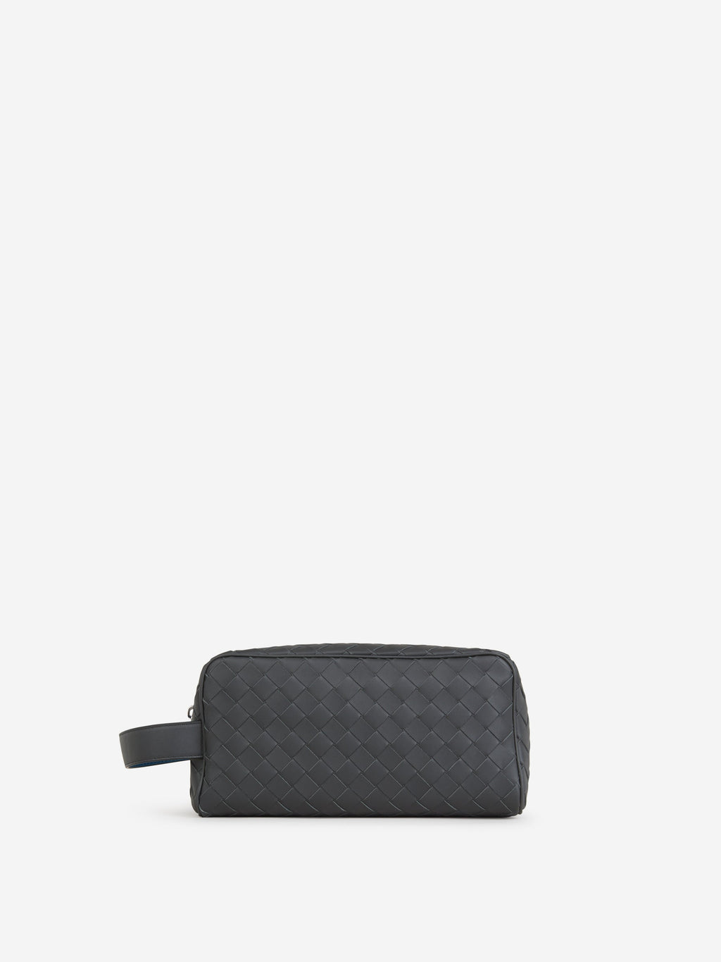 Intrecciato Leather Toiletry Bag Bottega veneta – Гарантія оригінальності – боковий вид