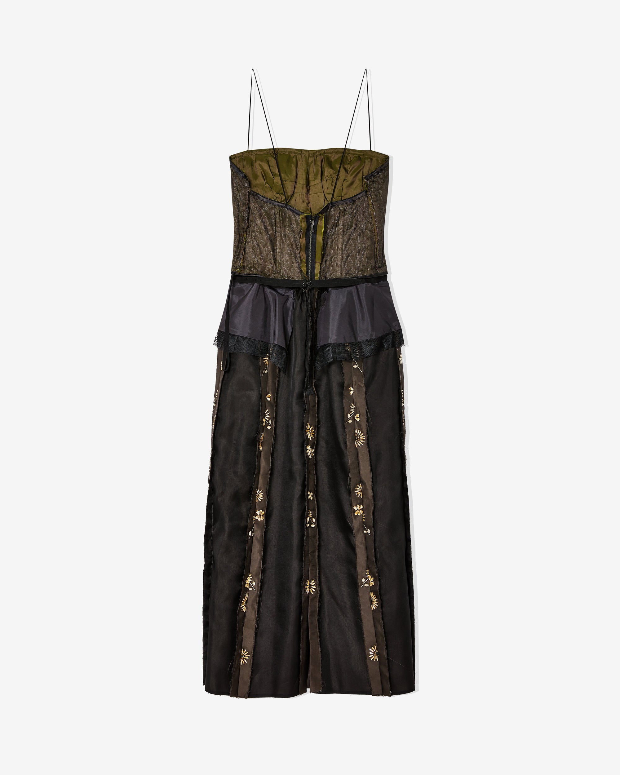 Womens Décortiqué Silk Dress Maison margiela – Гарантія оригінальності – вид ззаду