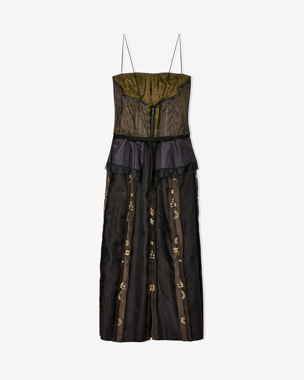 Womens Décortiqué Silk Dress Maison margiela – Гарантія оригінальності – вид ззаду
