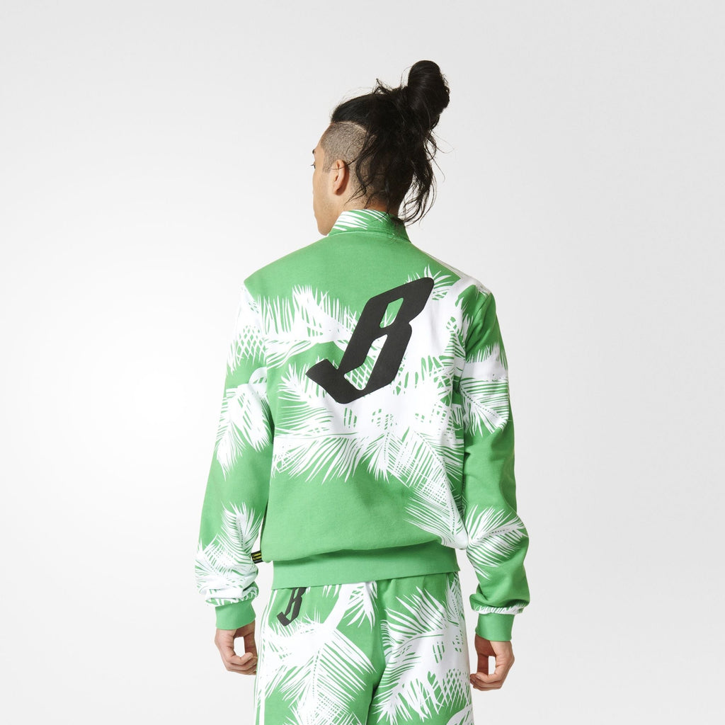Оригінальна Pharrell Williams Bbc Track Jacket Palm Trees Mens Adidas – вид ззаду