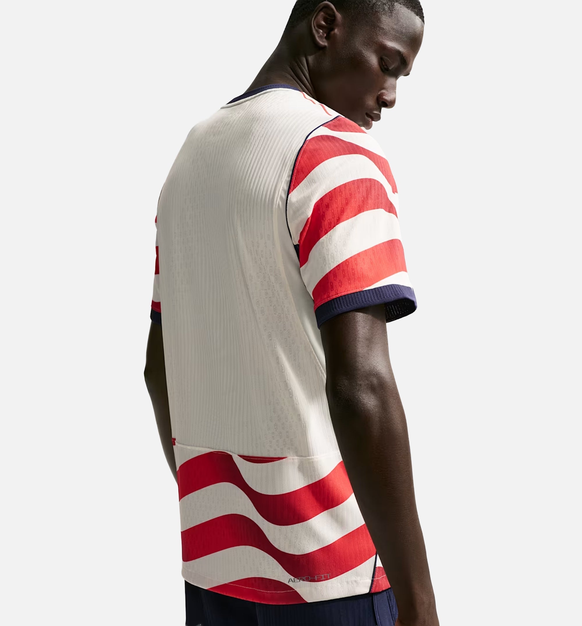 Оригінальна Usmnt 2026 Match Home Aero Fit Soccer Authentic Mens Jersey Nike – вид ззаду