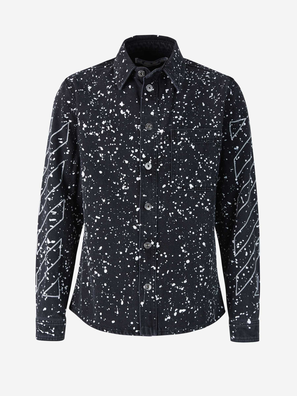 Оригінальна Diagonal Denim Shirt Off-white – боковий вид