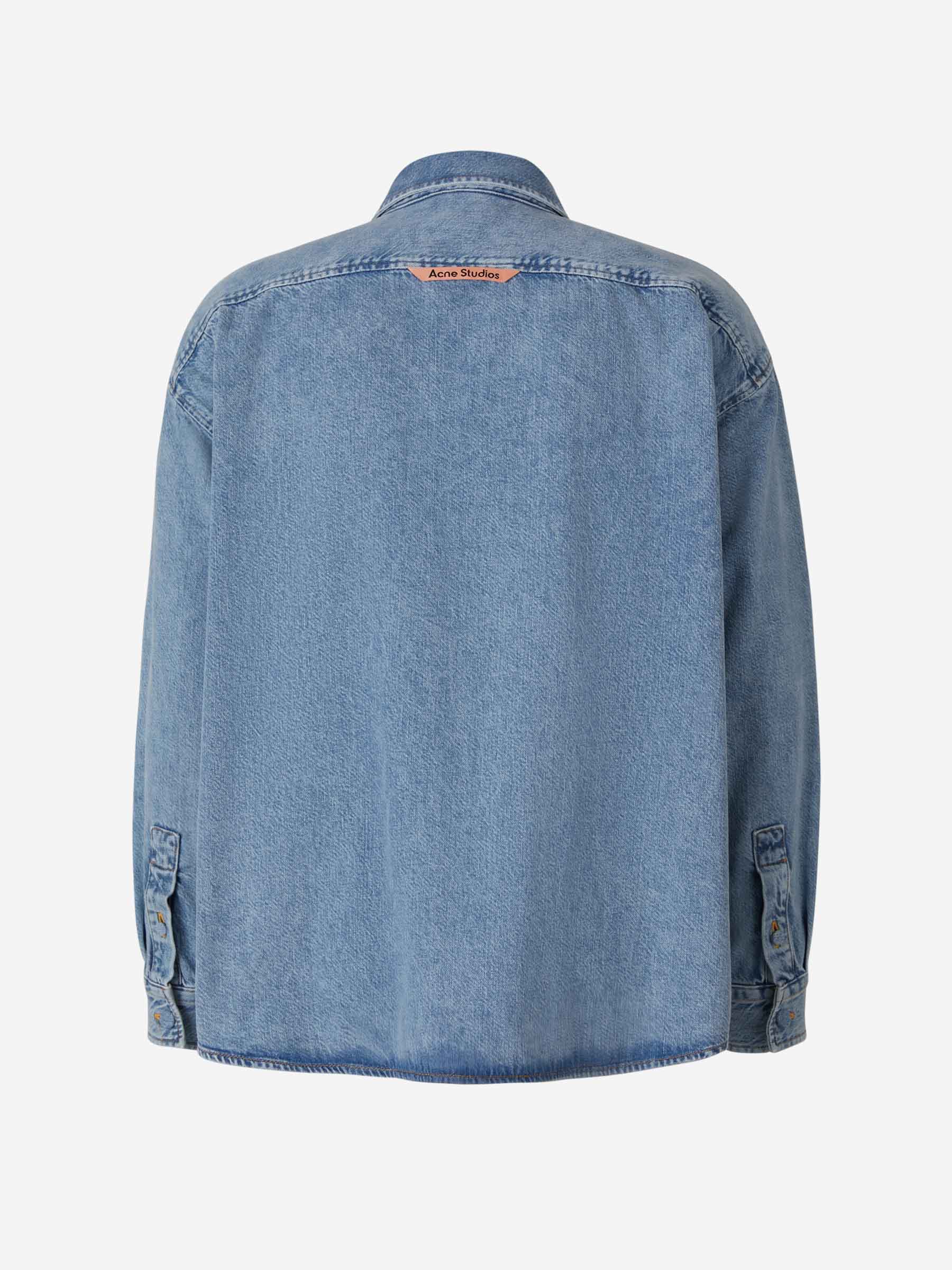 Оригінальна Camisa Denim Abotonada Acne studios – вид ззаду