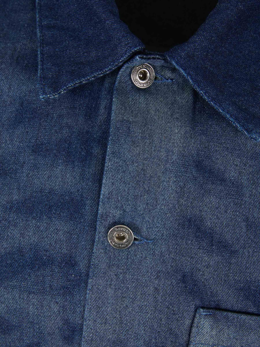 Skeleton Motif Denim Shirt Off-white оригінал – Купити в Україні – детальний вид