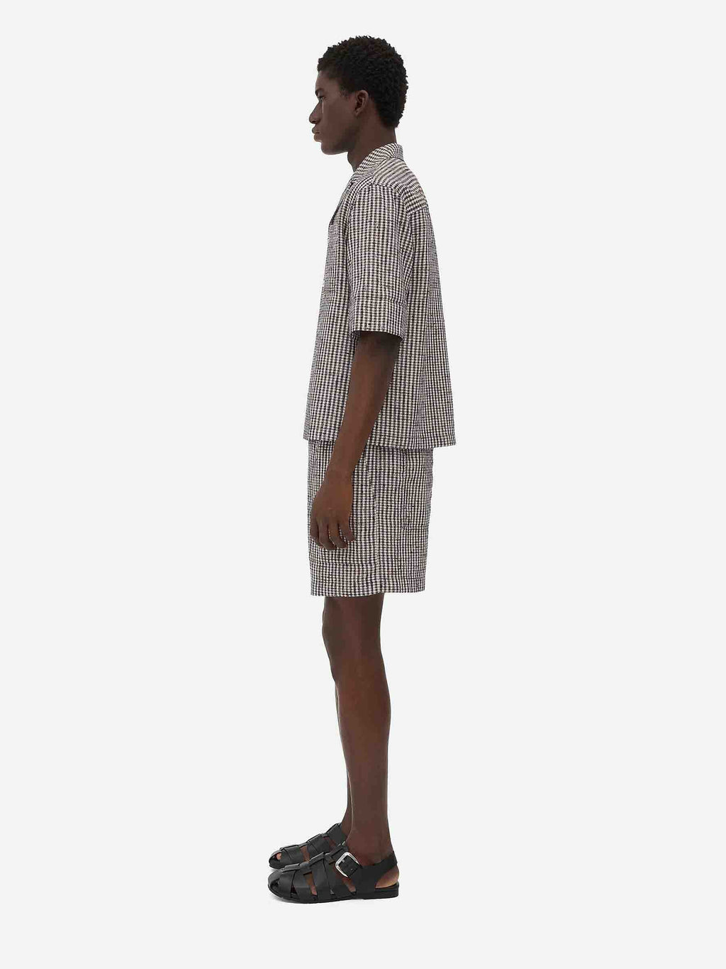 Viscose Checked Shirt Bottega veneta – Гарантія оригінальності – вид ззаду