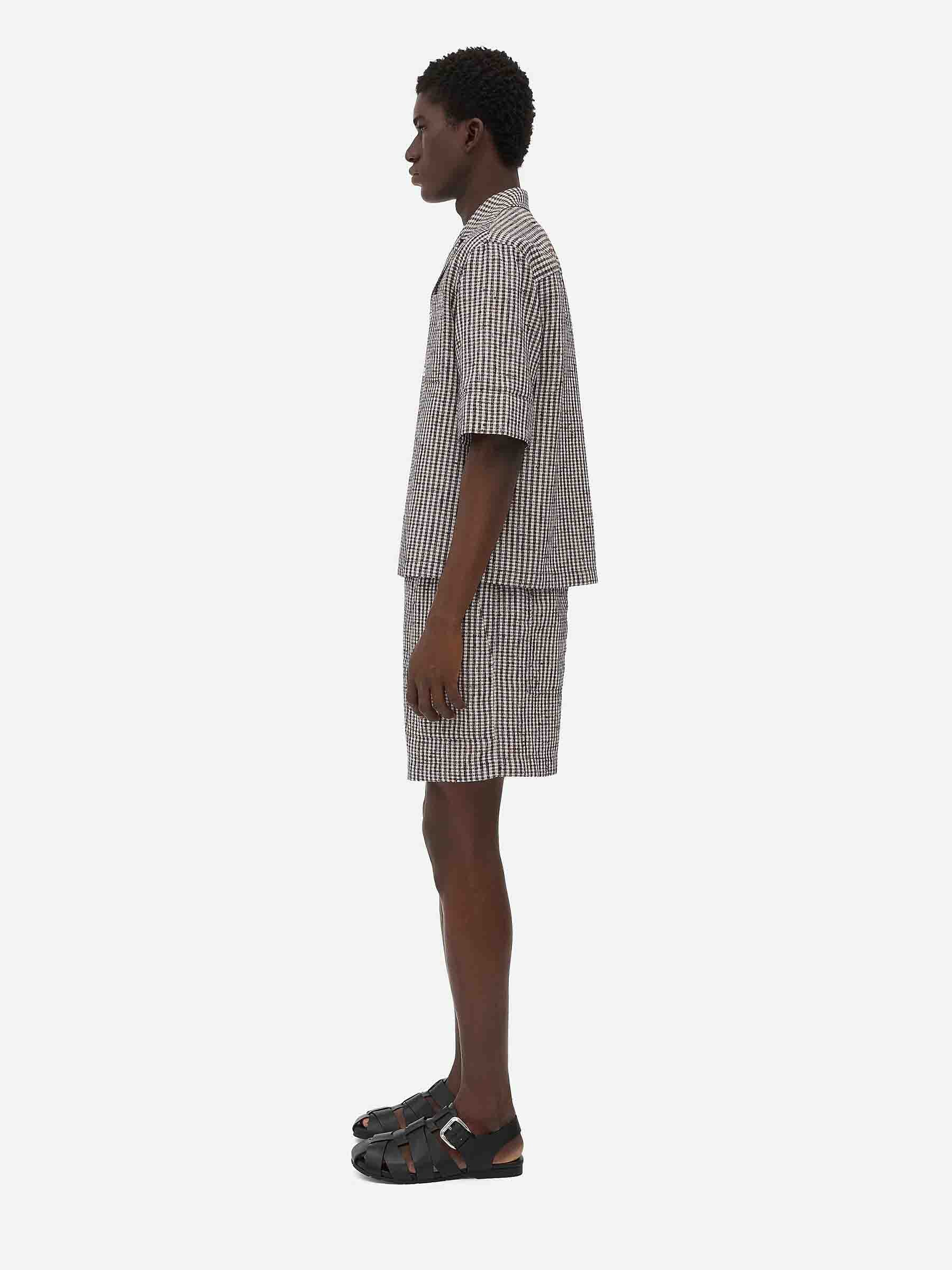 Viscose Checked Shirt Bottega veneta – Гарантія оригінальності – вид ззаду