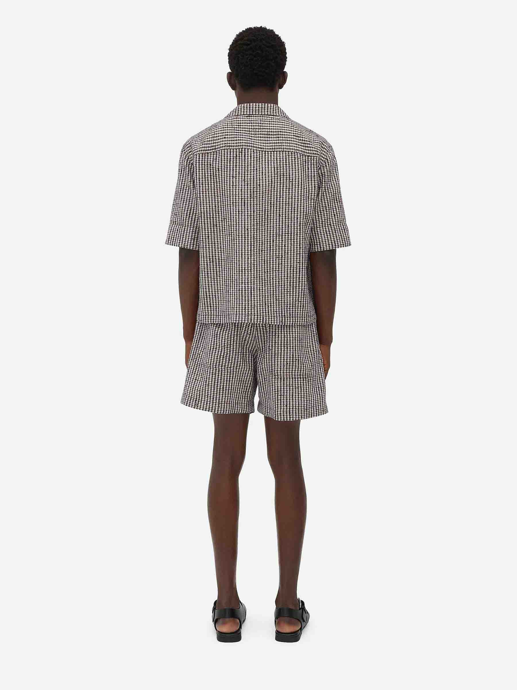 Viscose Checked Shirt Bottega veneta – Гарантія оригінальності – детальний вид