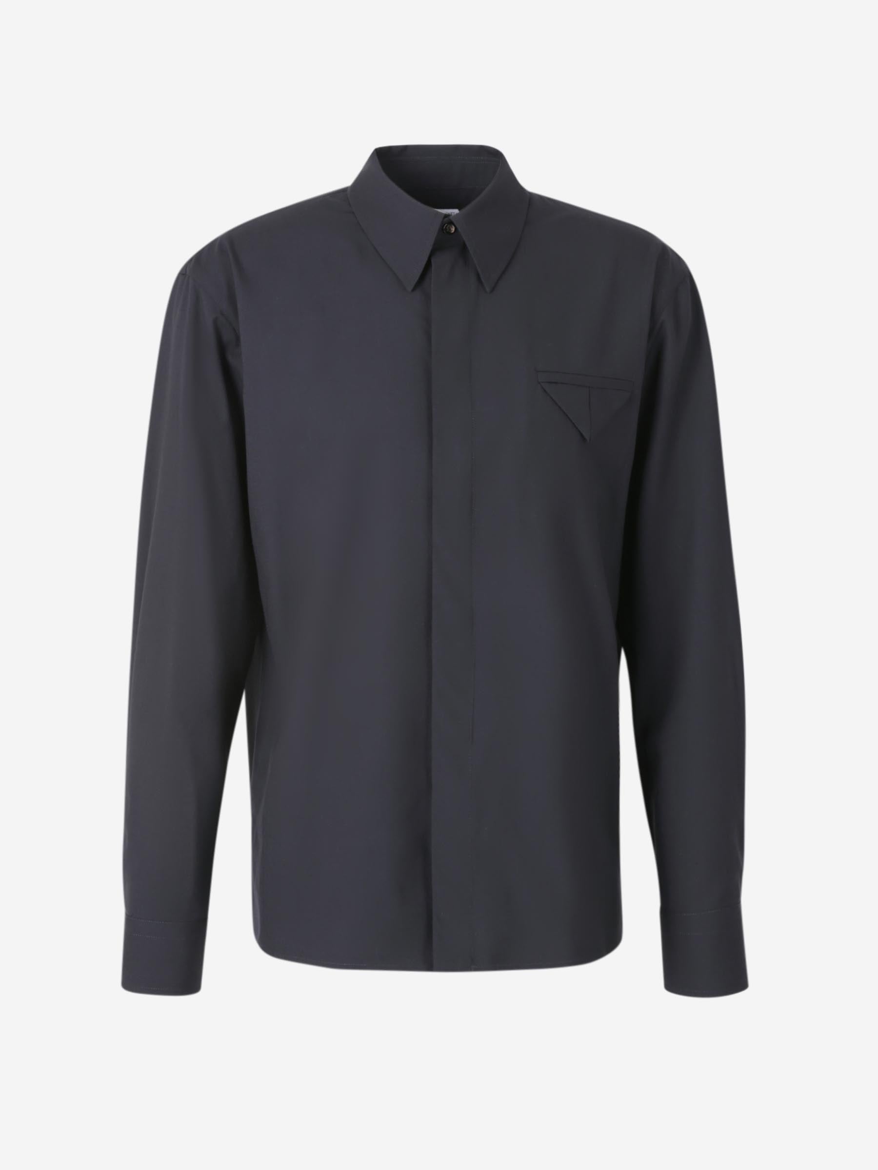 Оригінальна Plain Wool Shirt Bottega veneta – боковий вид