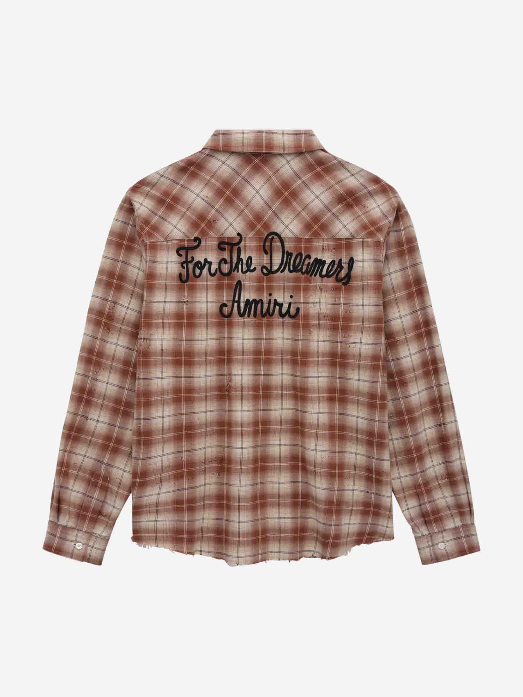 Оригінальна Shotgun Flannel Shirt Amiri – вид ззаду