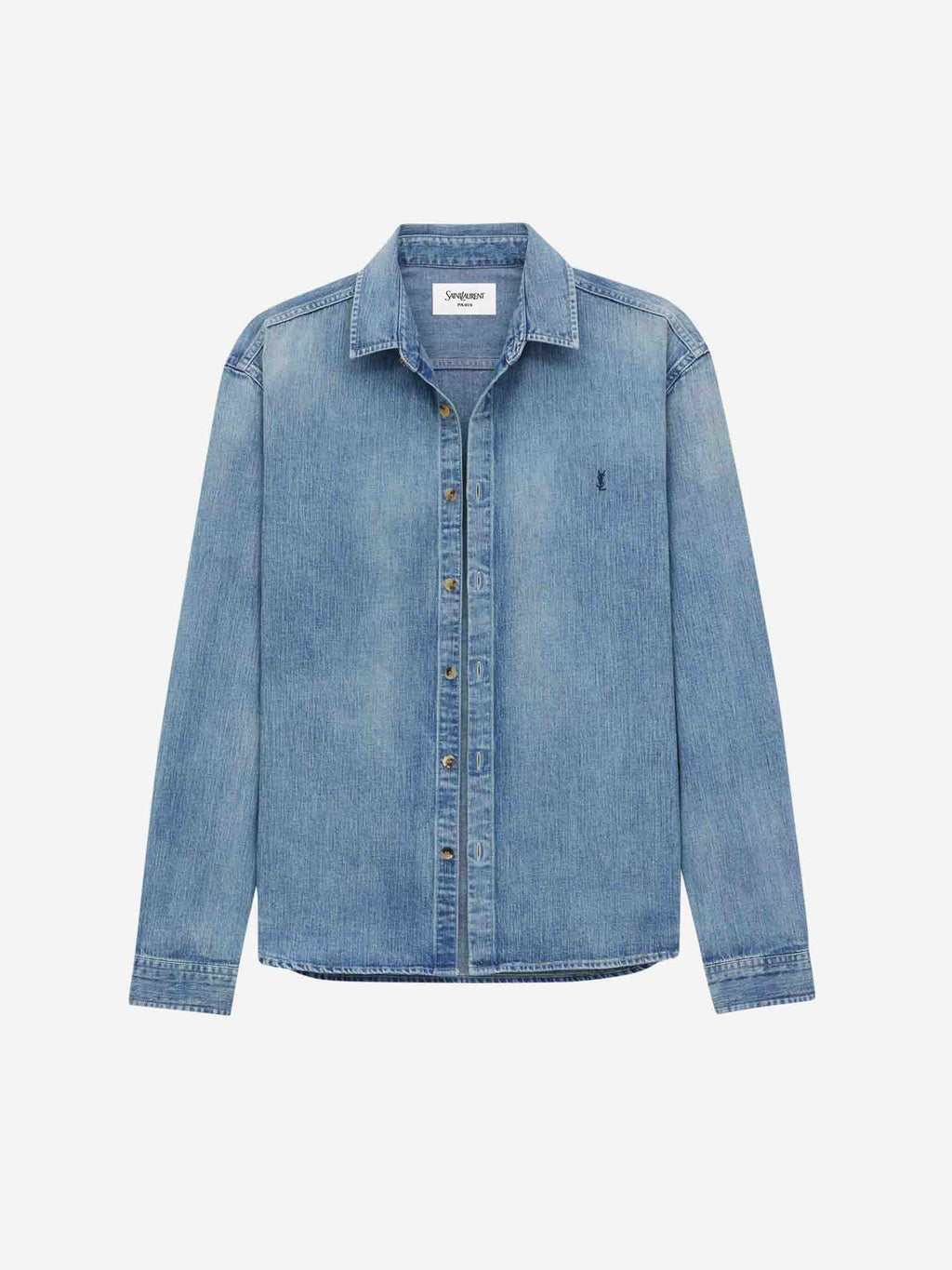 Denim Logo Shirt Saint laurent оригінал – Купити в Україні – вид ззаду