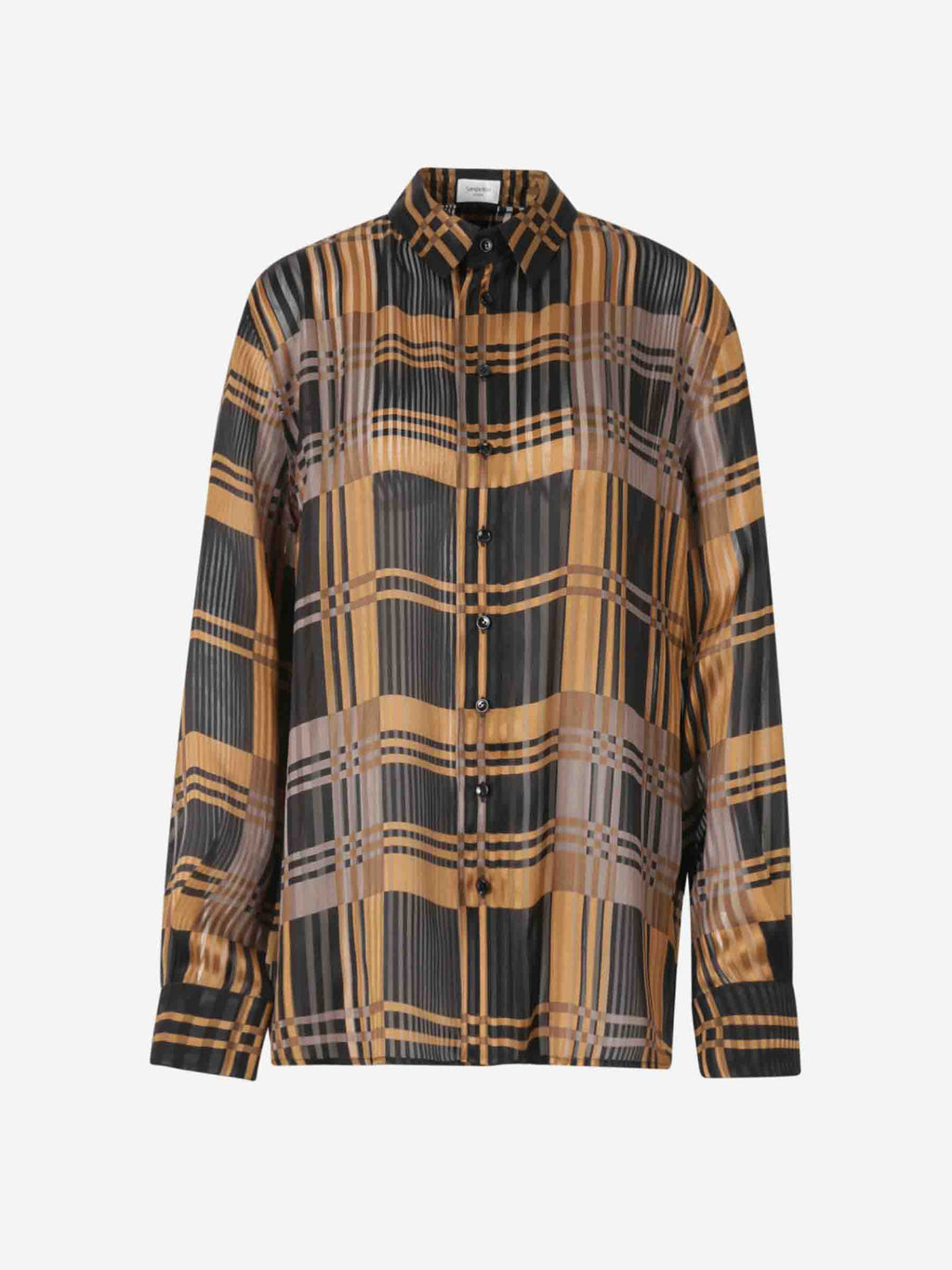 Striped Silk Shirt Saint laurent оригінал – Купити в Україні – боковий вид