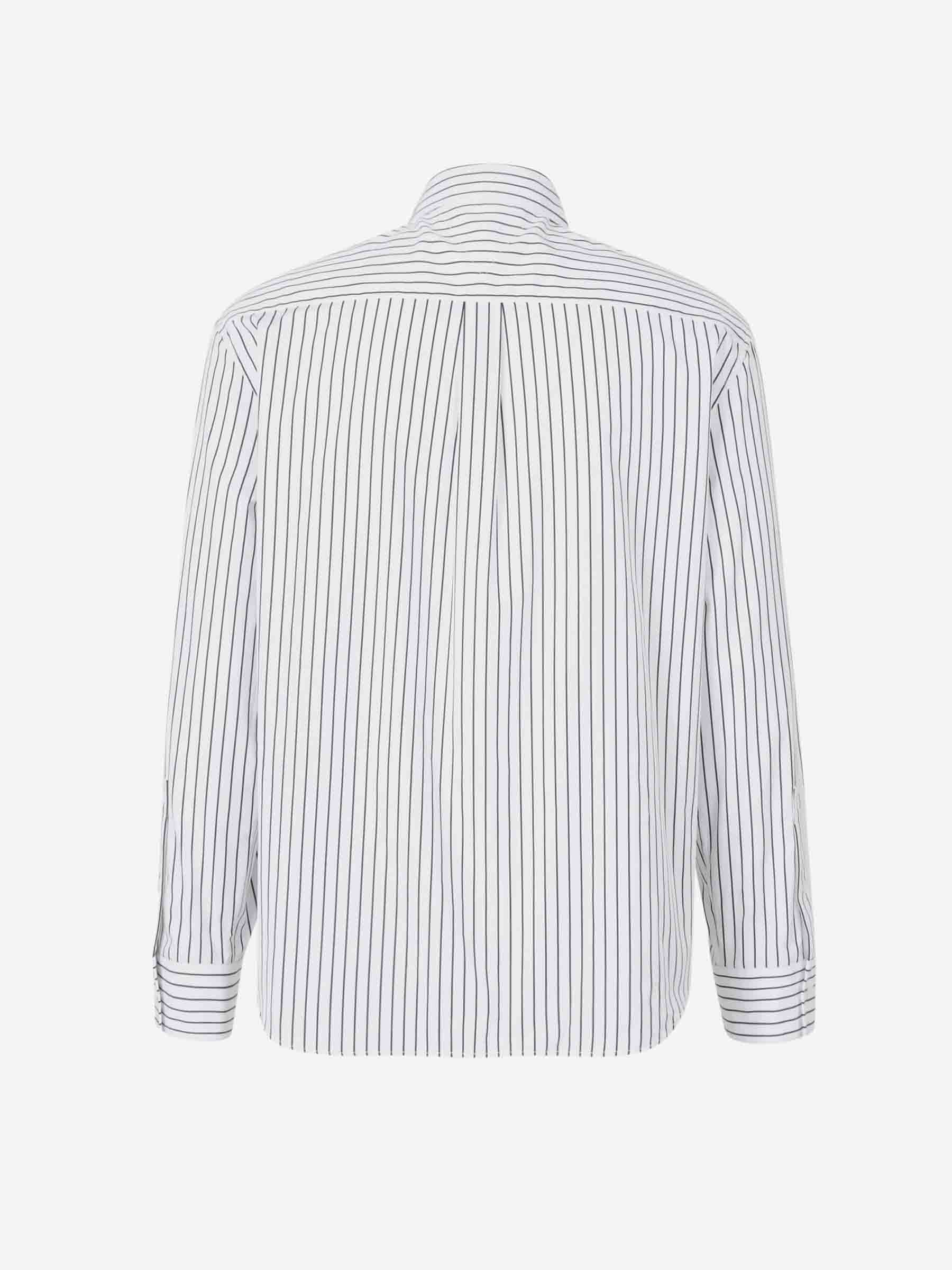 Оригінальна Striped Cotton Shirt Bottega veneta – вид ззаду