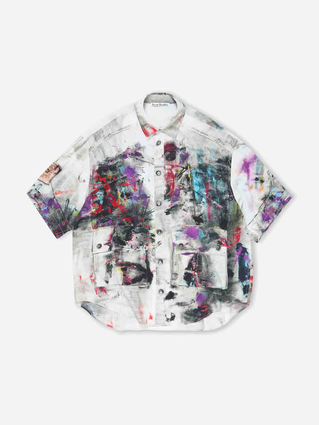 Fluid Printed Shirt Acne studios оригінал – Купити в Україні – боковий вид