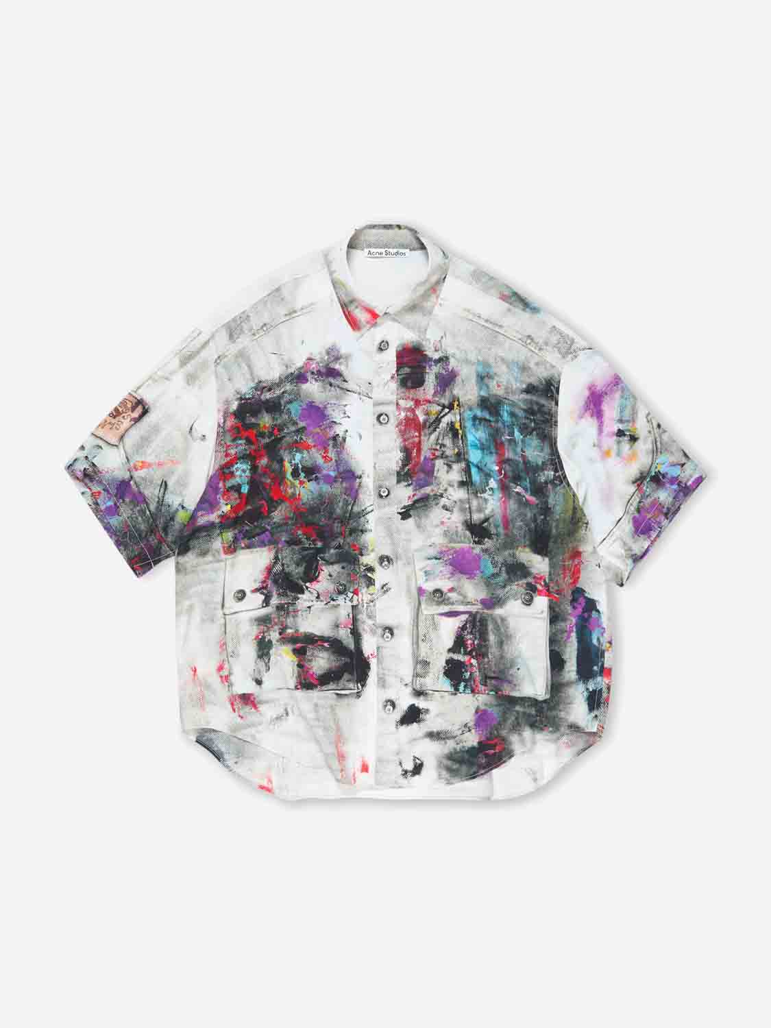 Fluid Printed Shirt Acne studios оригінал – Купити в Україні – боковий вид