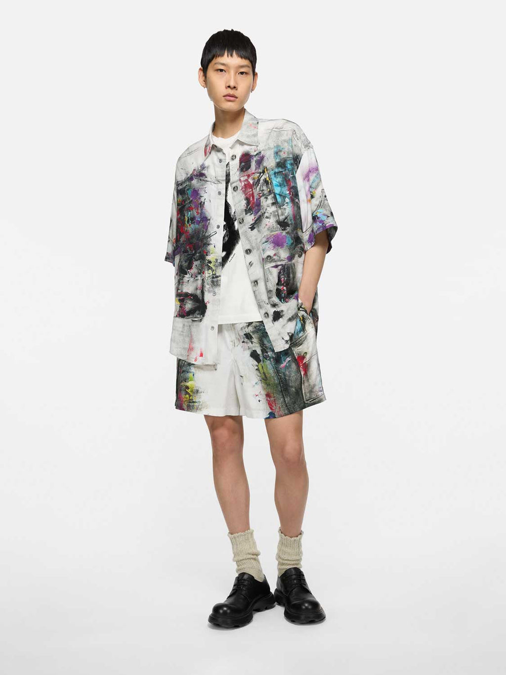 Fluid Printed Shirt Acne studios оригінал – Купити в Україні – вид ззаду