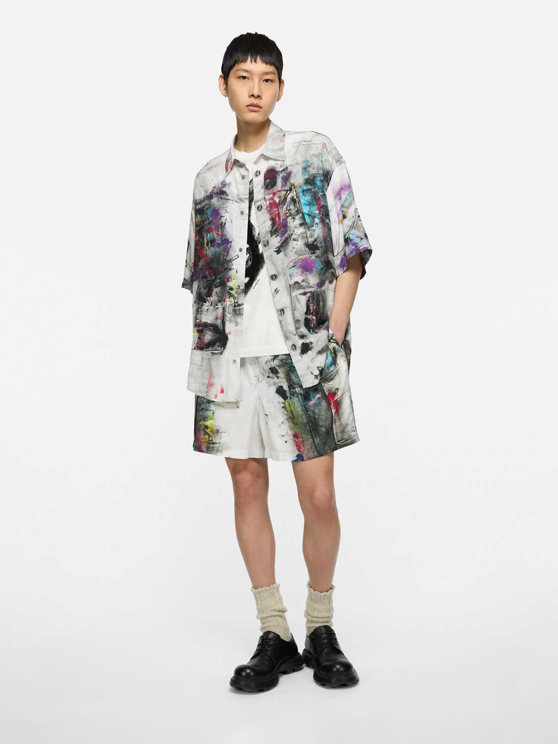 Fluid Printed Shirt Acne studios оригінал – Купити в Україні – вид ззаду