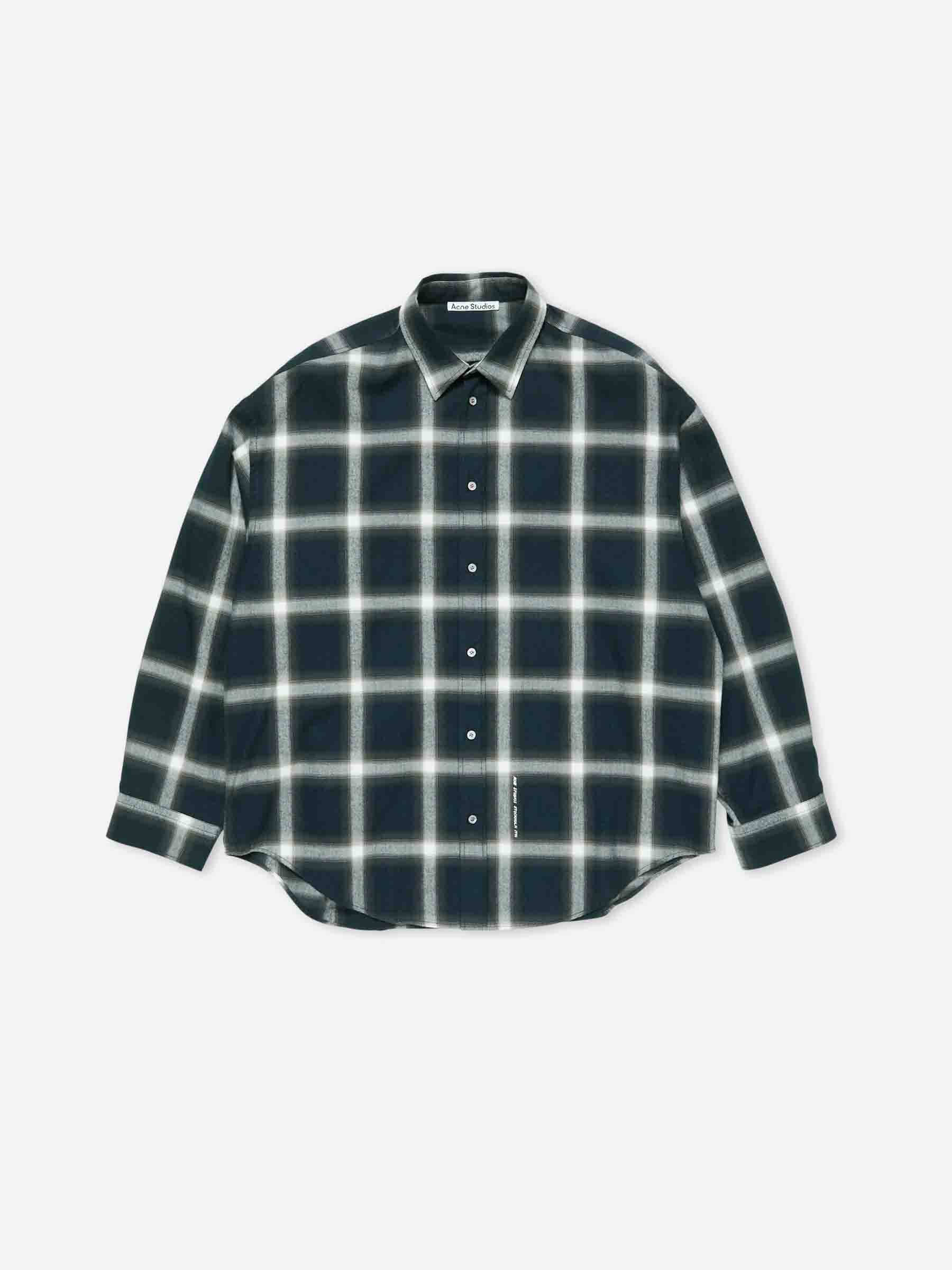 Cotton Check Shirt Acne studios оригінал – Купити в Україні – боковий вид