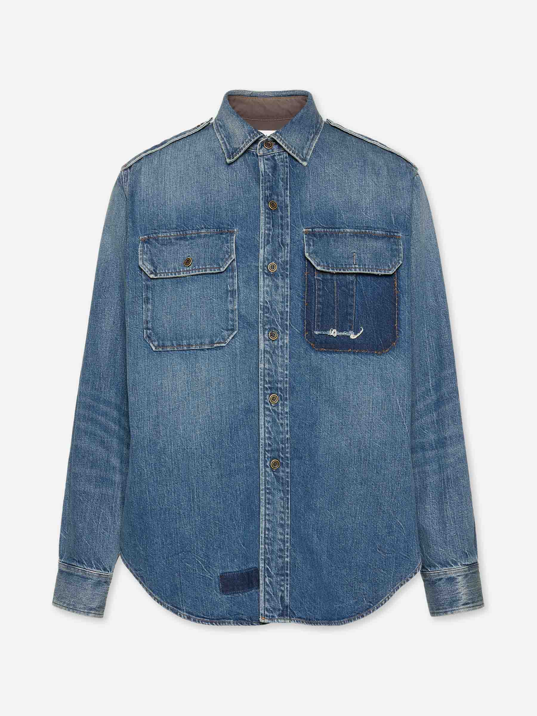 Оригінальна Camisa Denim Vintage Maison margiela – боковий вид