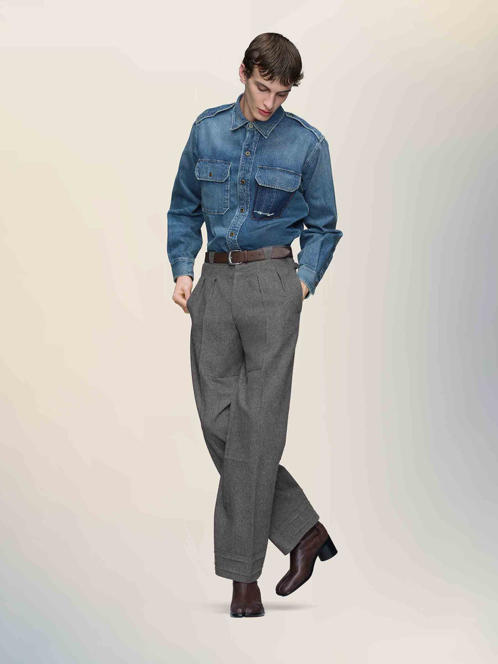 Оригінальна Camisa Denim Vintage Maison margiela – вид ззаду