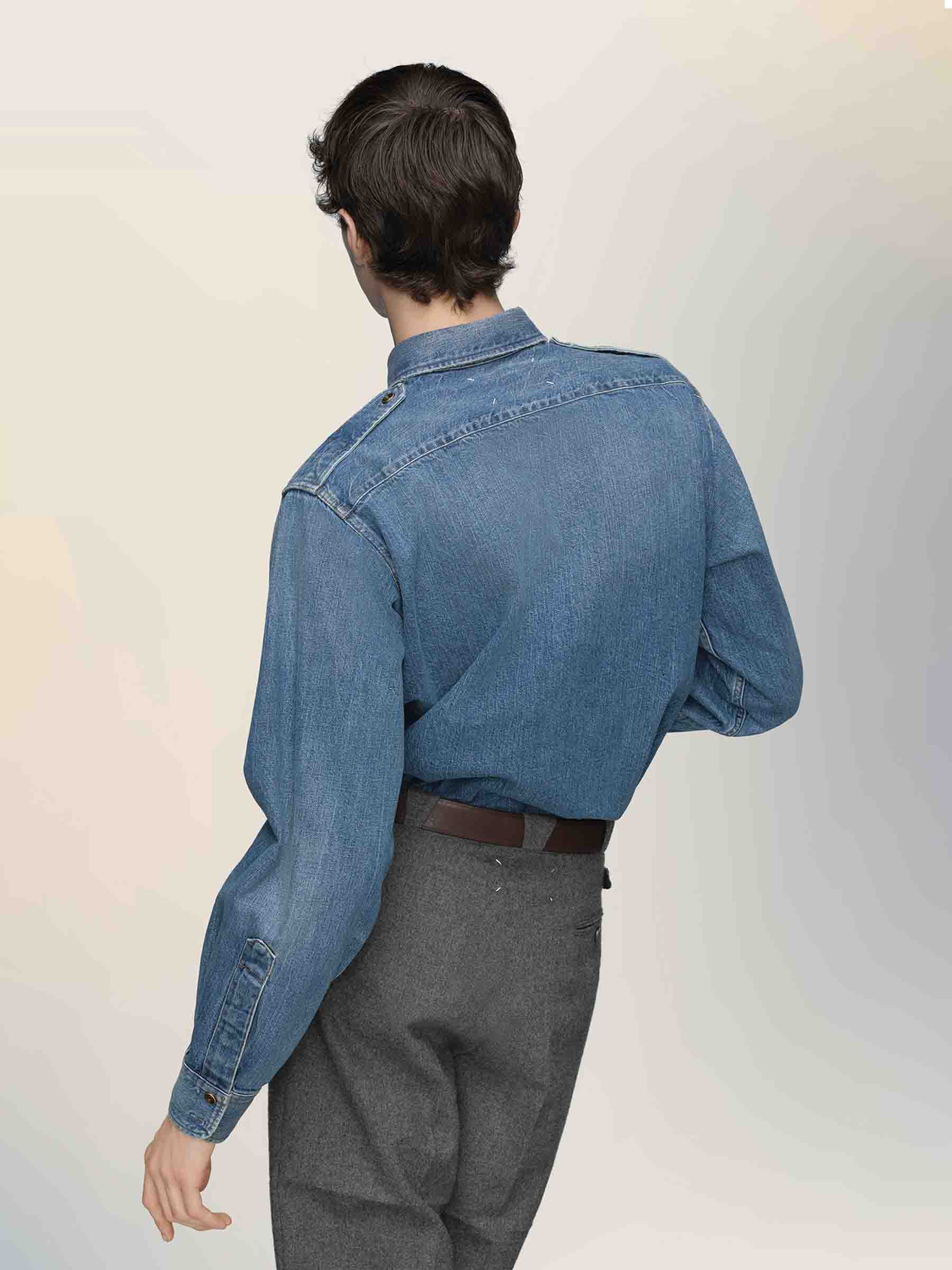 Оригінальна Camisa Denim Vintage Maison margiela – детальний вид