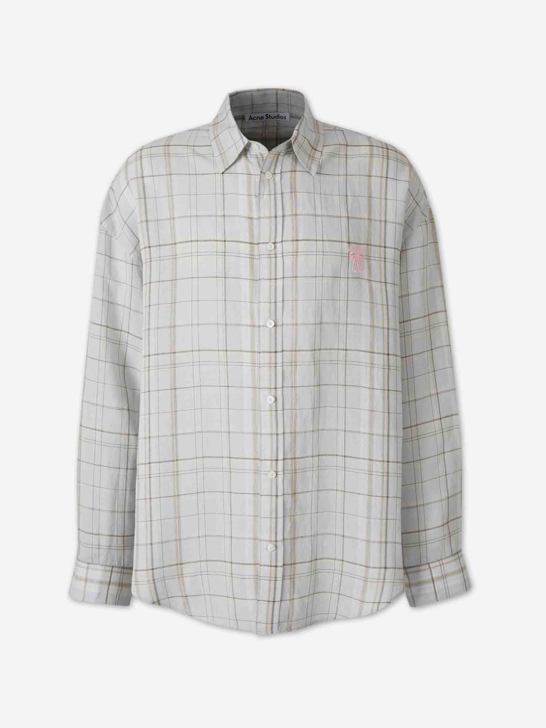 Оригінальна Plaid Pattern Shirt Acne studios – боковий вид