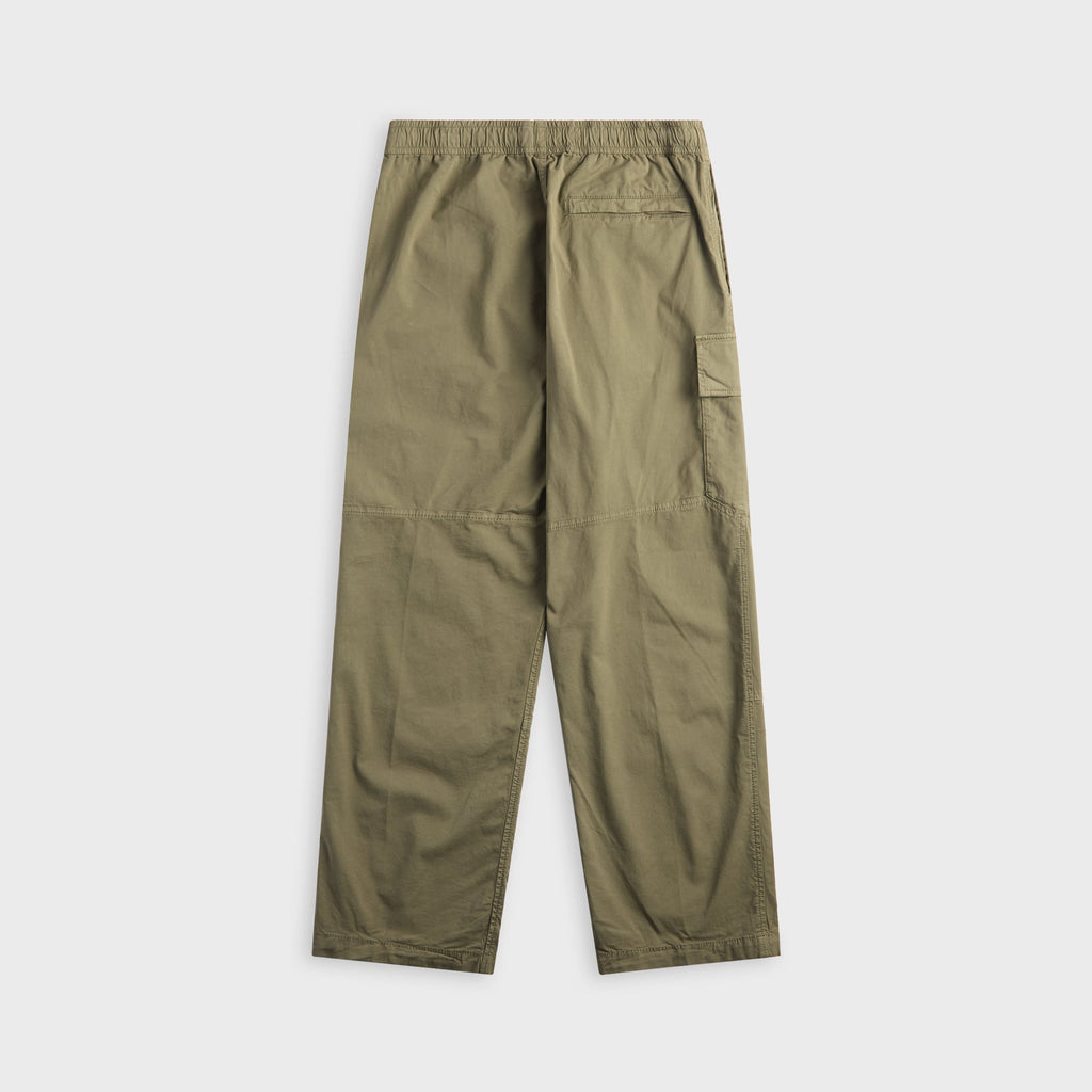 Оригінальна Stretch Organic Cotton Twill Cargo Trousers Military Green Stone island – вид ззаду