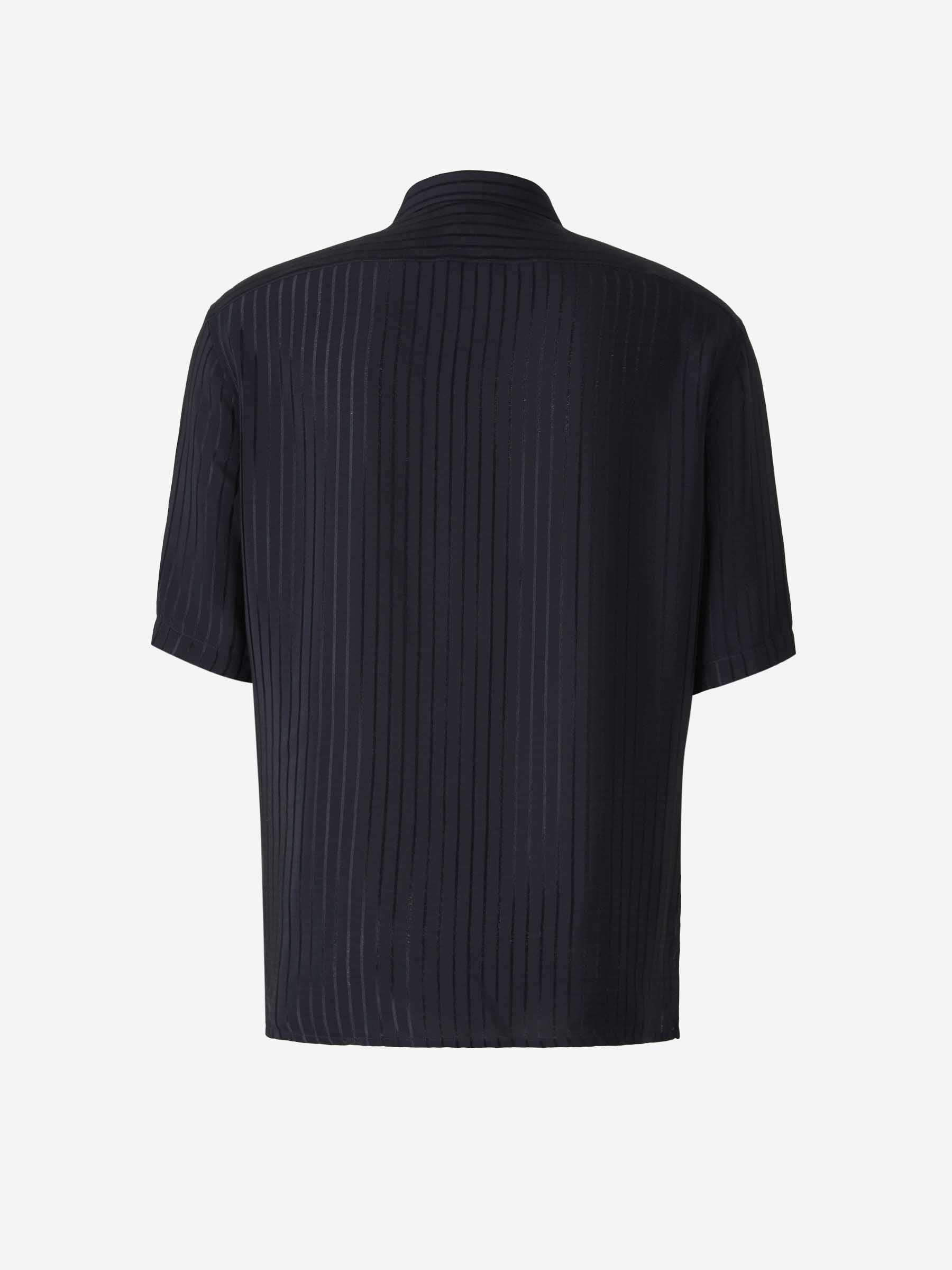 Striped Silk Shirt Saint laurent оригінал – Купити в Україні – вид ззаду