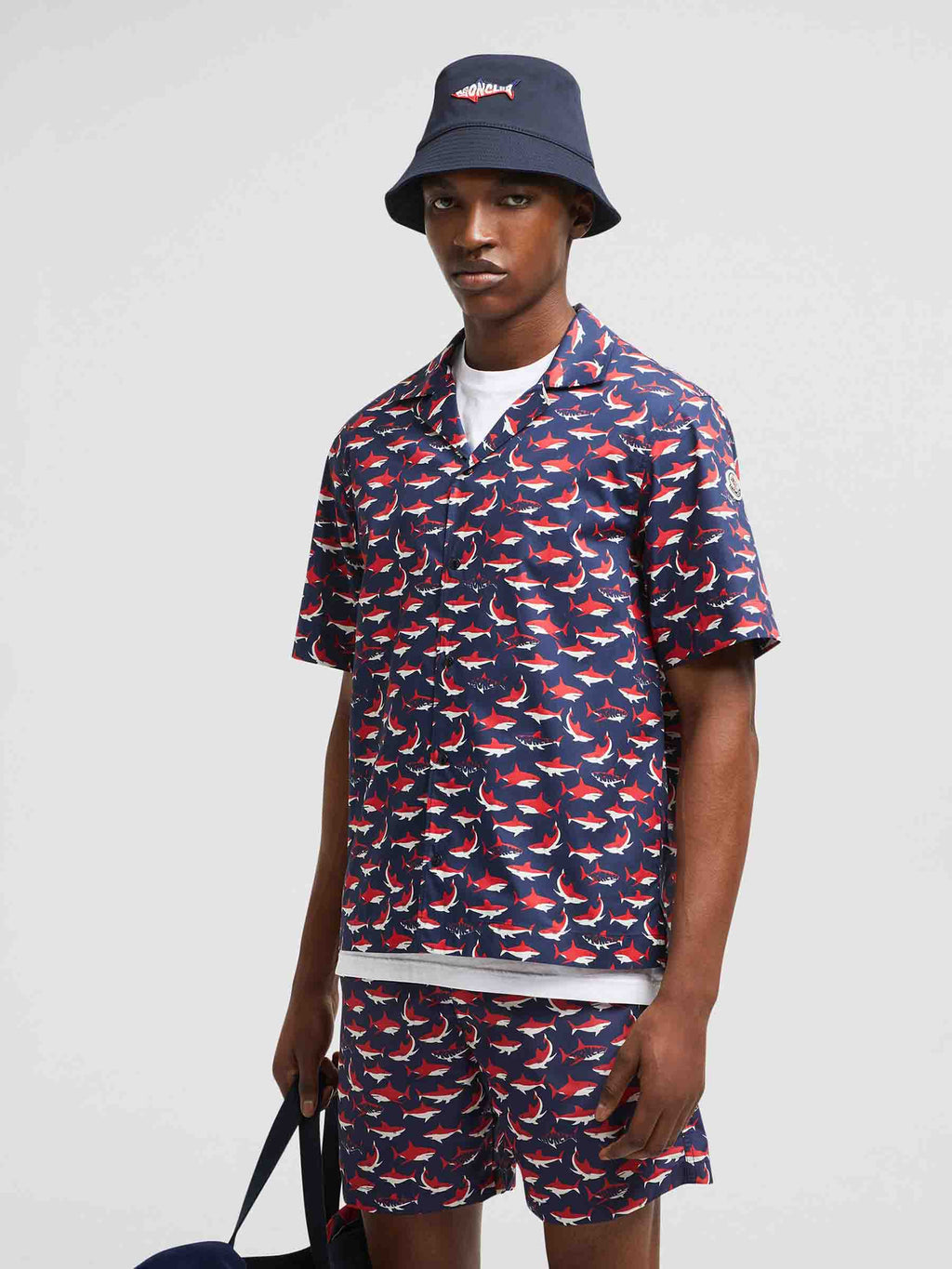 Оригінальна Cotton Printed Shirt Moncler – вид ззаду
