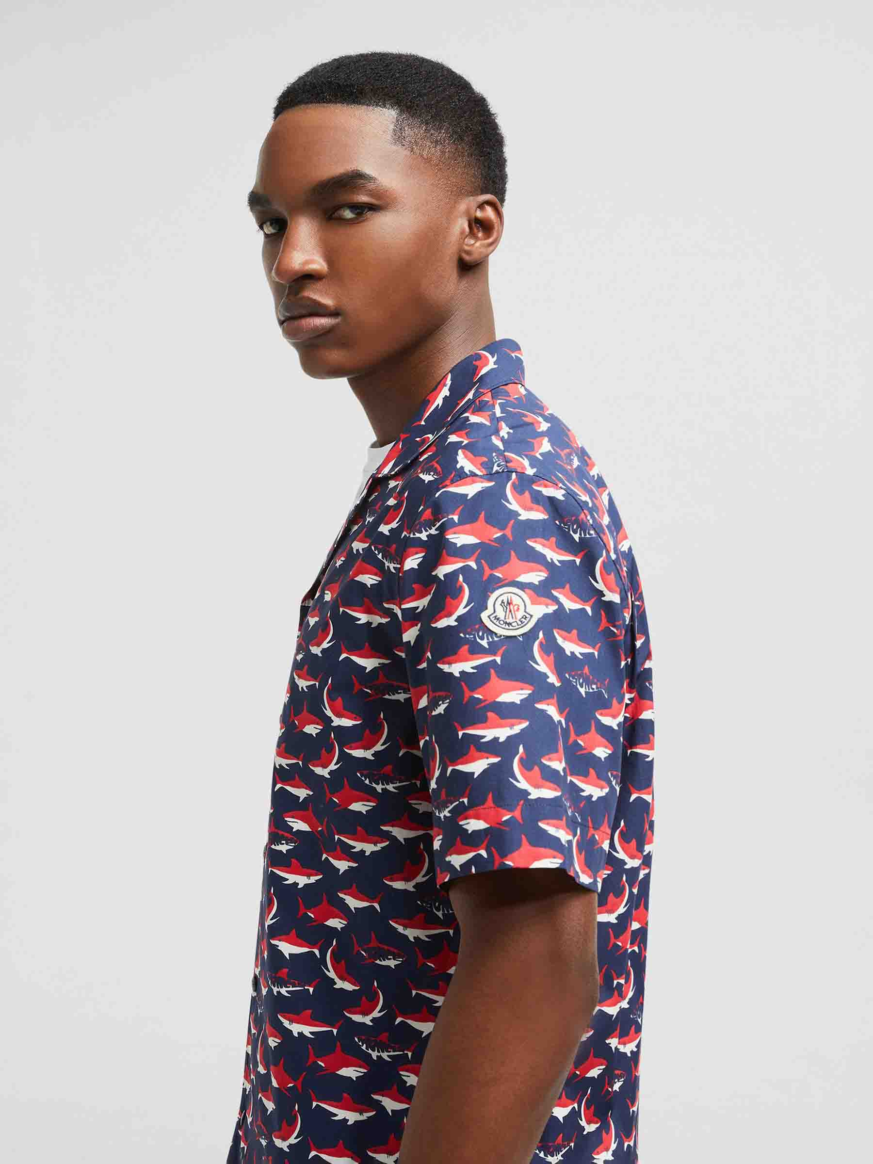 Оригінальна Cotton Printed Shirt Moncler – детальний вид