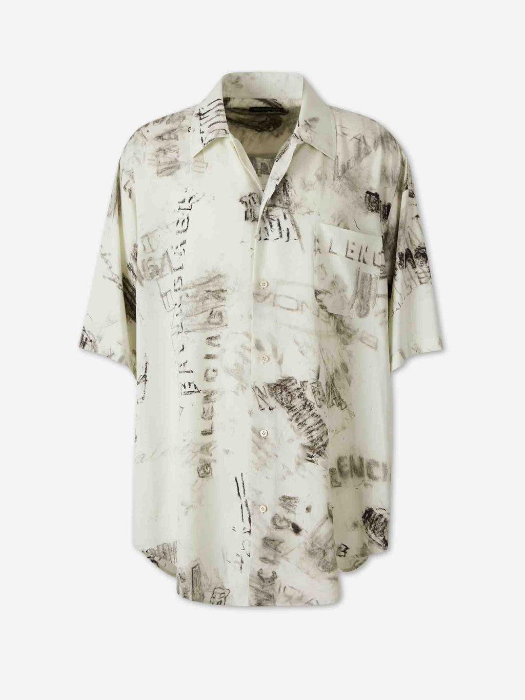 Оригінальна Graphite Printed Shirt Balenciaga – боковий вид
