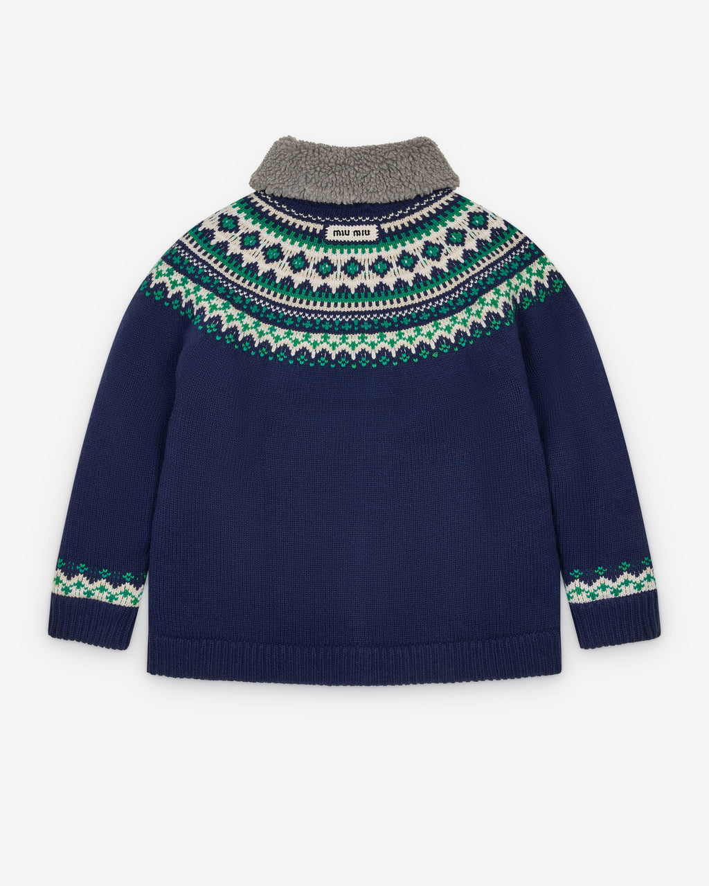 Оригінальна Mens Cardigan Miu miu – вид ззаду