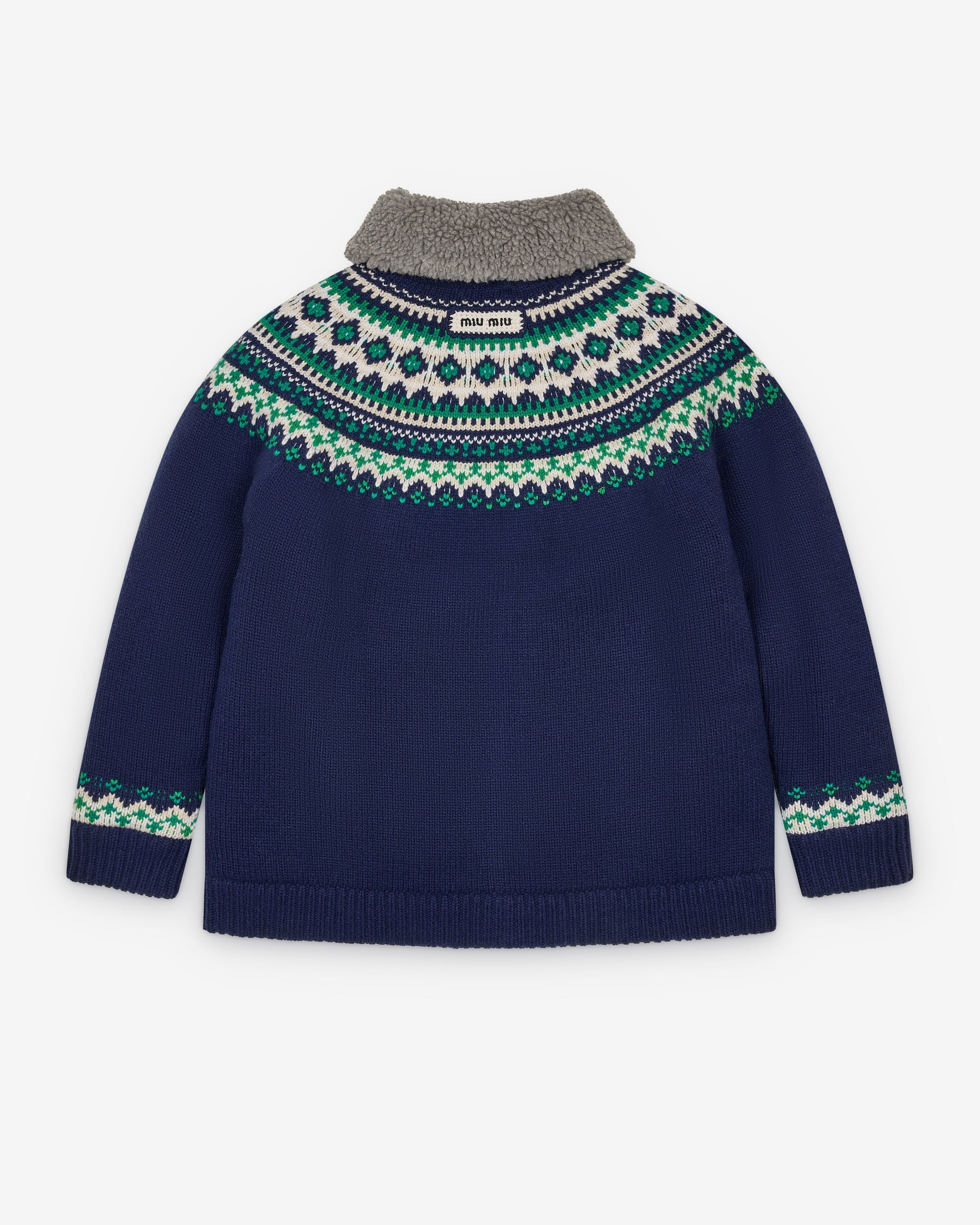 Оригінальна Mens Cardigan Miu miu – вид ззаду