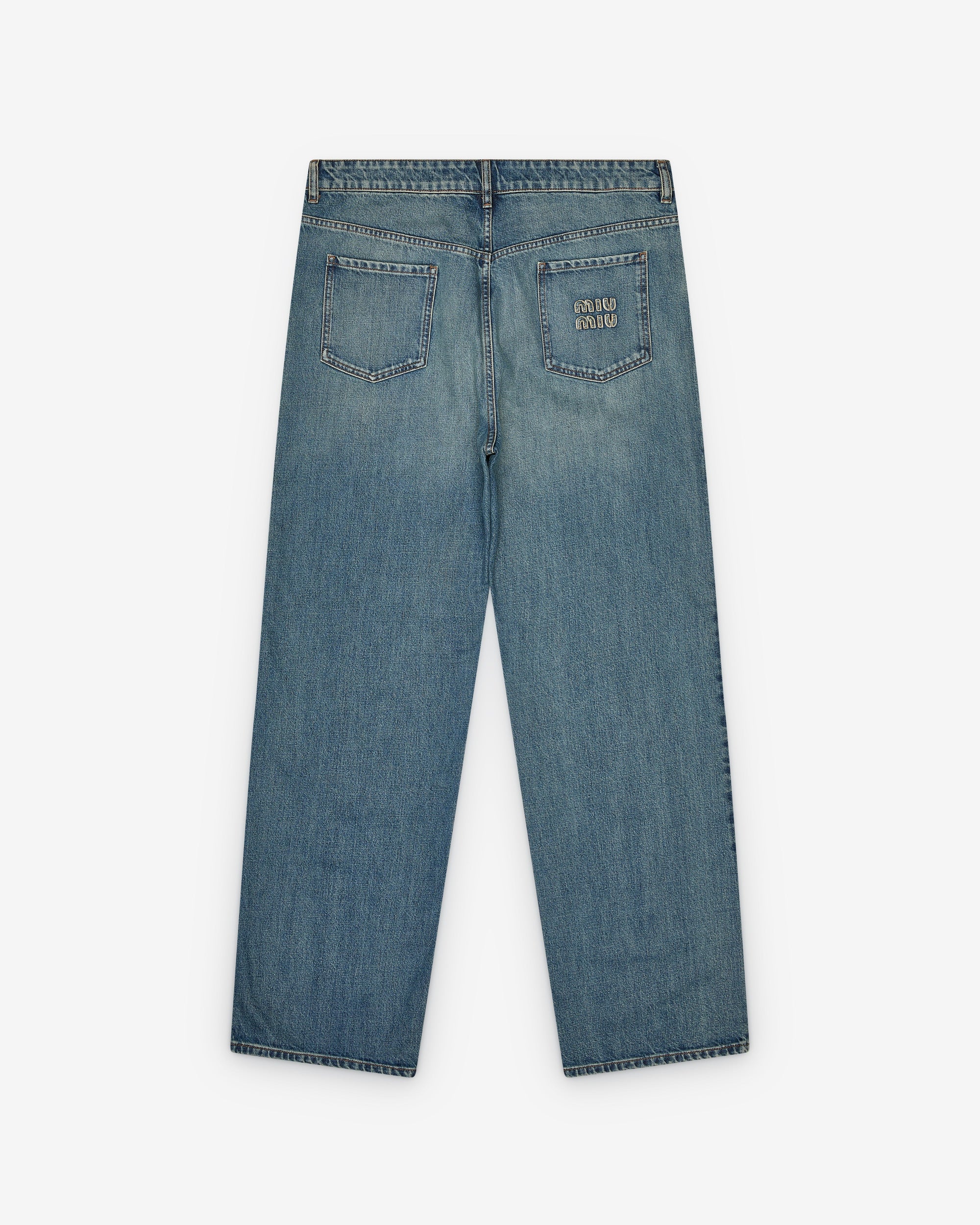 Оригінальна Mens Denim Pants Miu miu – вид ззаду