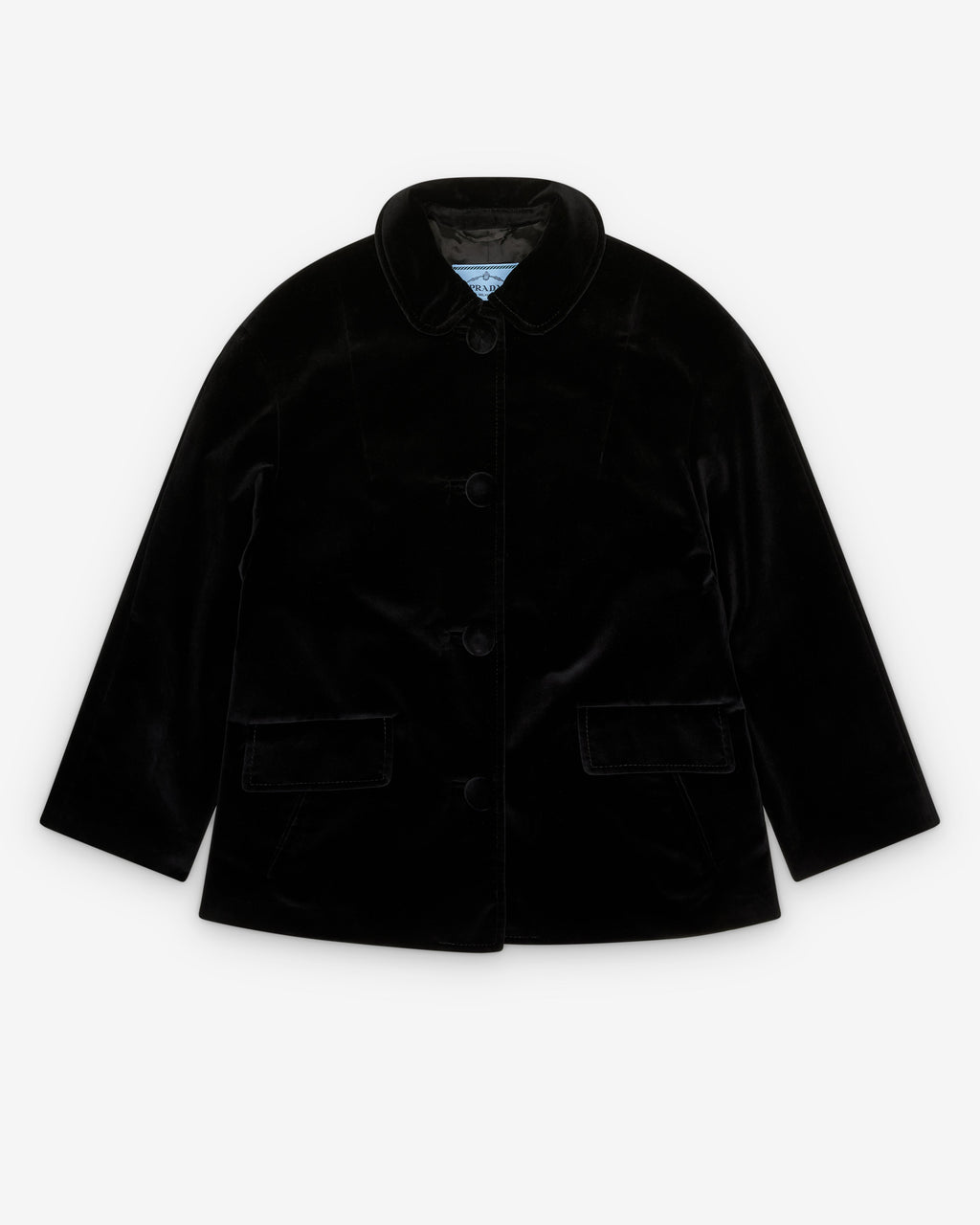 Womens Single Breasted Caban Jacket Prada оригінал – Купити в Україні – боковий вид